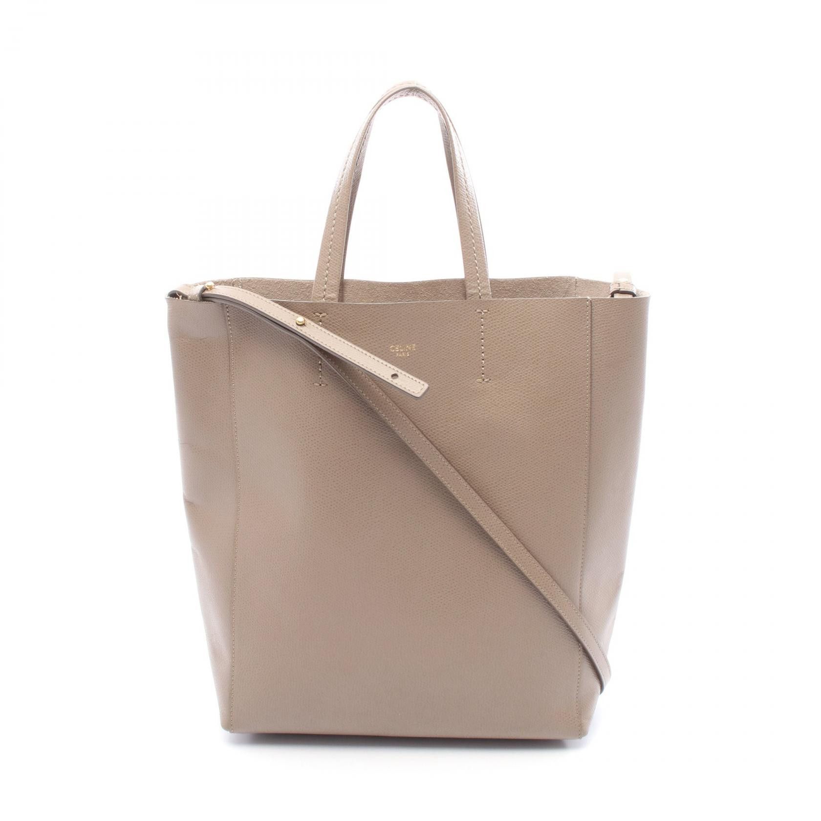 Celine Celine CELINE Vertical Small Cabas Leather Tote Bag Leather Tote Bag DUTY FREE for USA Size ONE SIZE - 1 Thumbnail