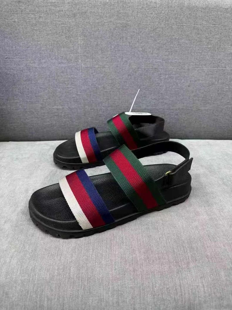 Gucci Gucci Web Strap Sandals with Box - dmc Size US 12 / EU 45 - 1 Thumbnail