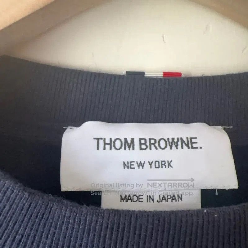 Thom Browne Thom Browne Women's Navy Embroidered Crop Sweatshirt . Size XS / US 0-2 / IT 36-38 - 6 Thumbnail