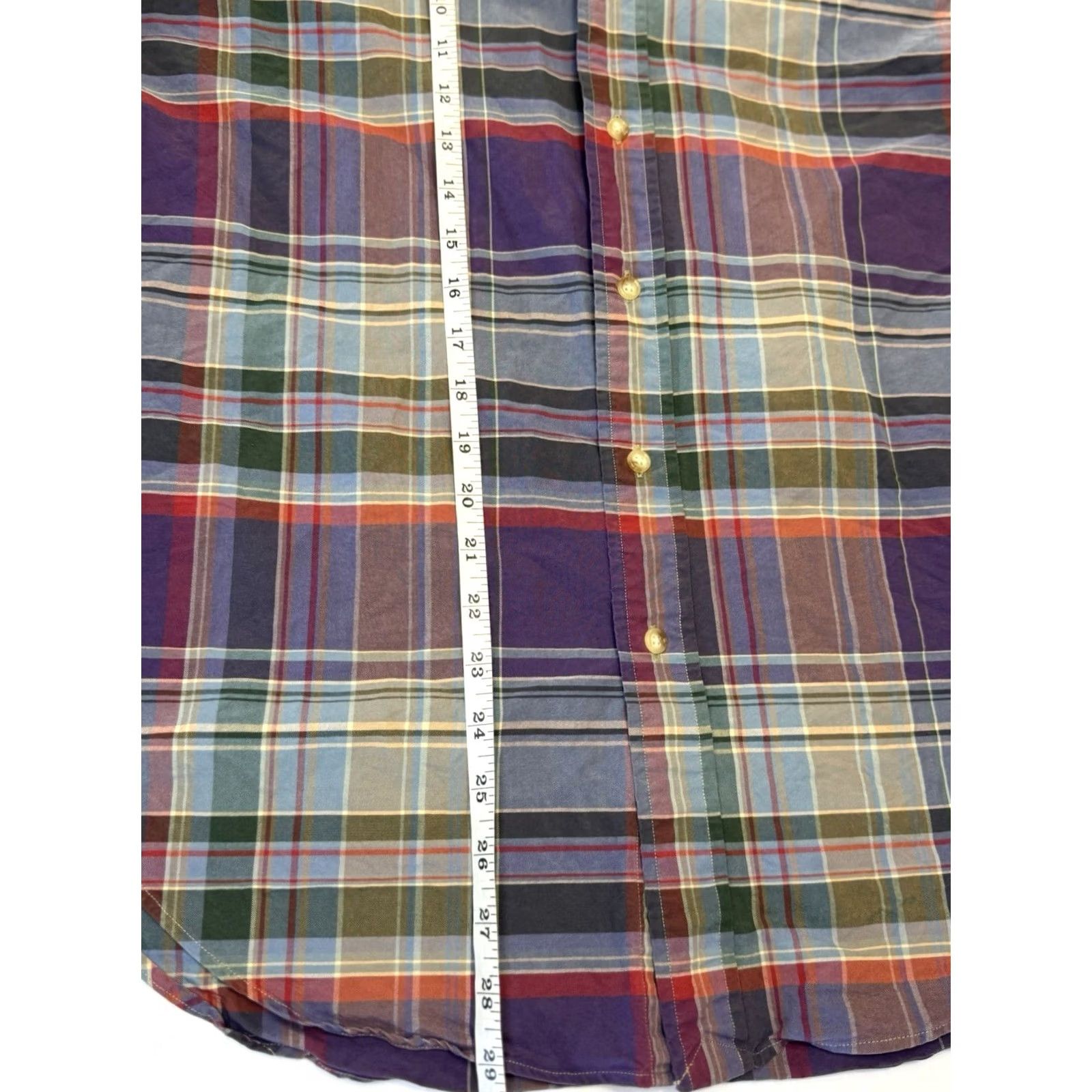Ralph Lauren Ralph Lauren Button-Down Preppy Plaid Checkered Shirt Mens M Size US M / EU 48-50 / 2 - 5 Thumbnail