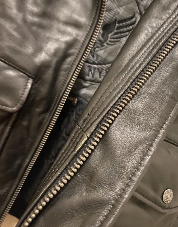 Schott × Vintage Schott NYC Vintage Leather Bomber Jacket BLACK Size US L / EU 52-54 / 3 - 17 Thumbnail