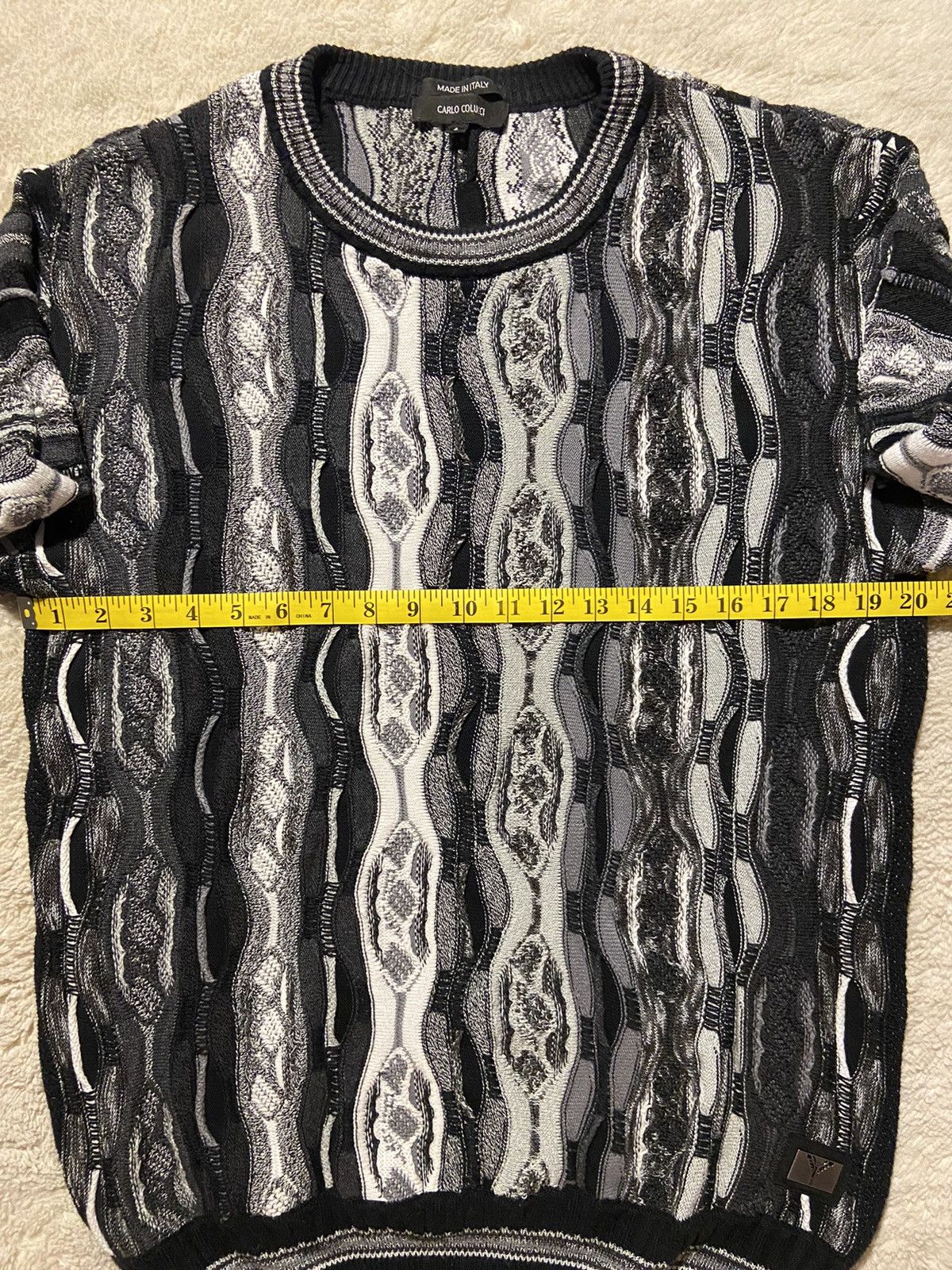 Carlo Colucci × Vintage !!RARE!! Vintage Carlo Colucci “Coogi Style” Sweater Size US L / EU 52-54 / 3 - 10 Thumbnail