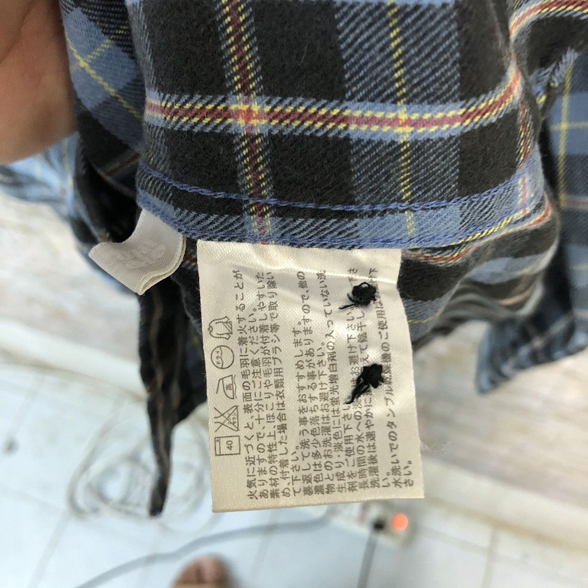 Flannel × Uniqlo Uniqlo Blue Checkred Flannel vintage #A218 Size US XL / EU 56 / 4 - 12 Thumbnail