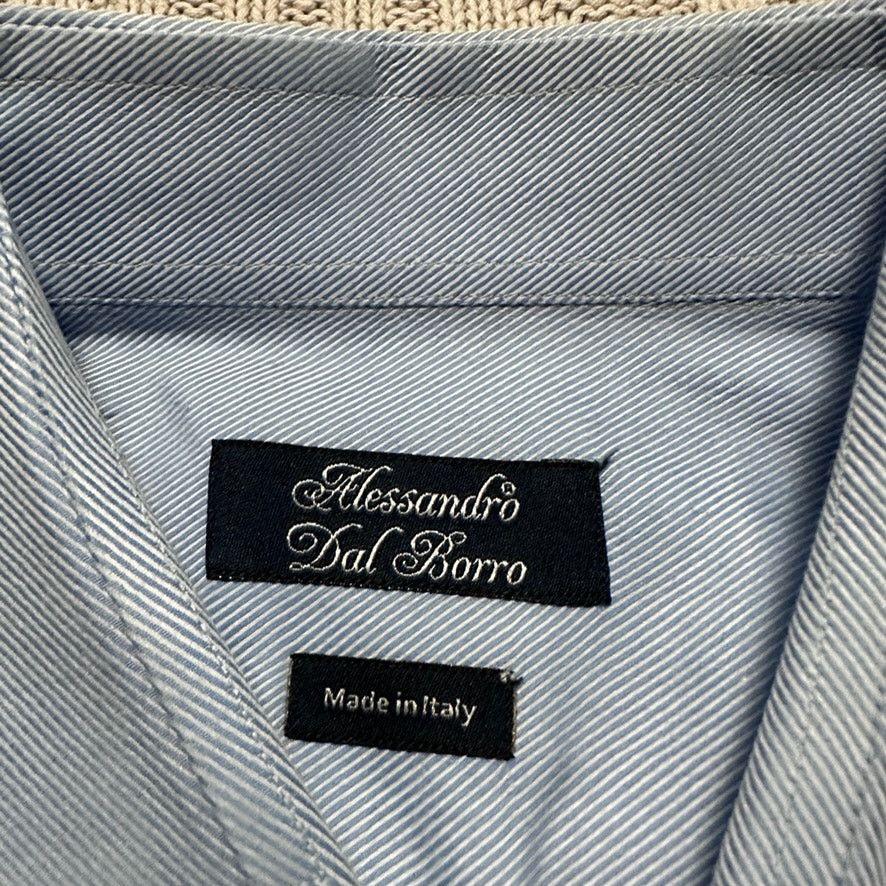 Vintage Alessandro dal Borro blue button down size 17 Size US XL / EU 56 / 4 - 5 Thumbnail