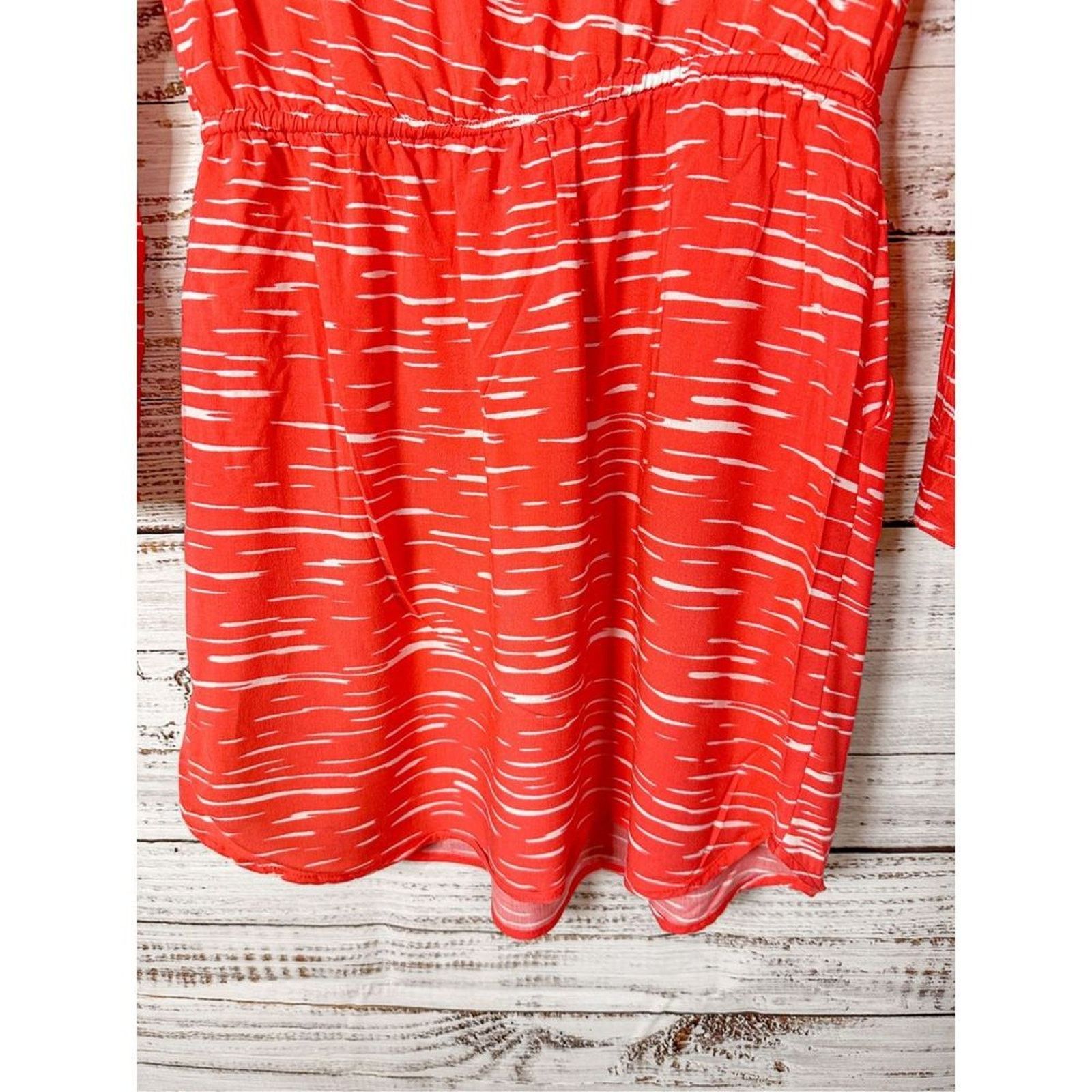 Splendid Splendid Button Front Mini Dress Red White Size Small Size S / US 4 / IT 40 - 10 Thumbnail