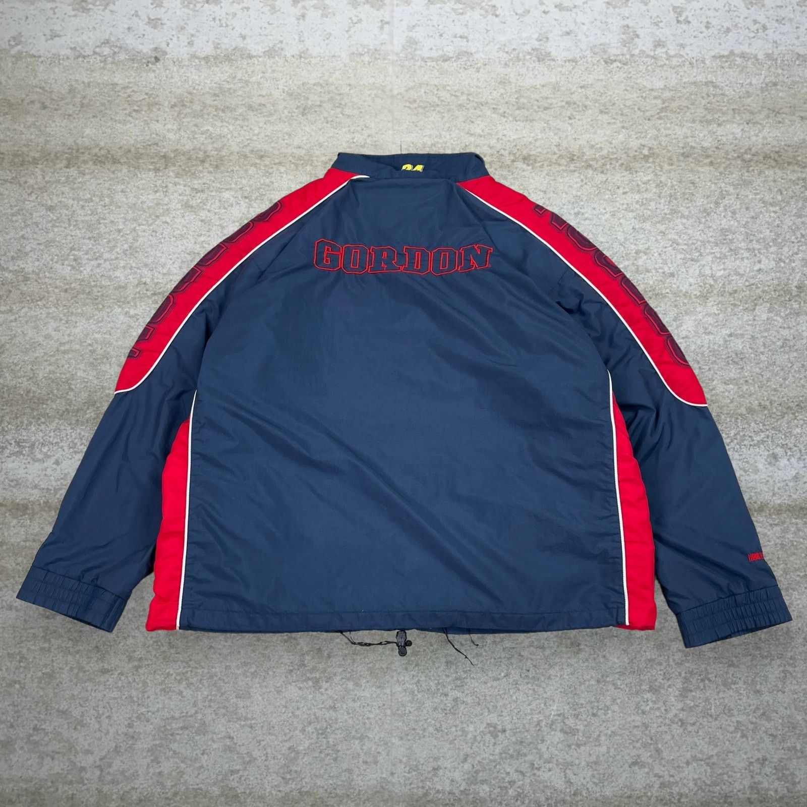 Chase Authentics Vintage 90s Jeff Gordon Windbreaker Jacket Men 2XL Navy Blue Size US XXL / EU 58 / 5 - 2 Thumbnail