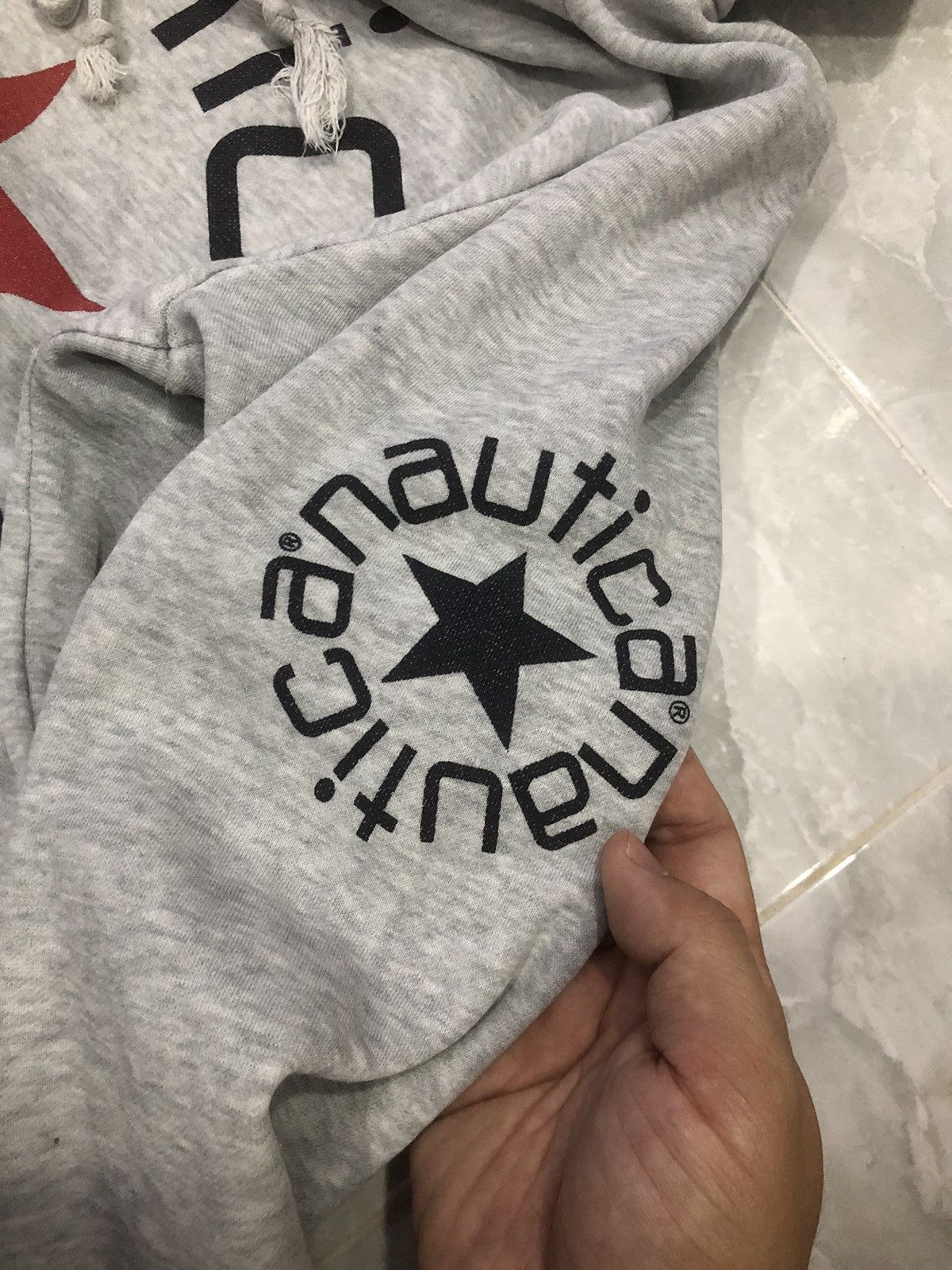 Nautica × Vintage Vintage nautica spell-out logo distressed hoodie Size US S / EU 44-46 / 1 - 7 Thumbnail