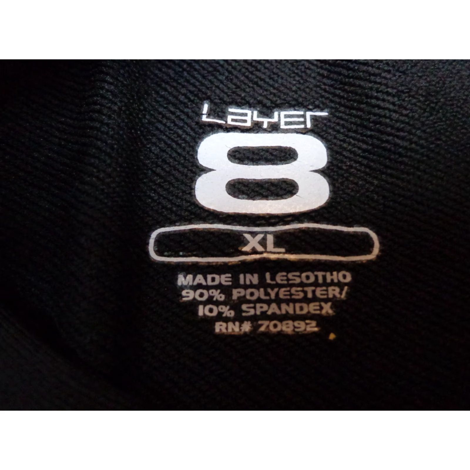 Layer 8 Layer 8 Black Short Sleeve T-Shirt Women's XL Crew Neck Logo Sports Shirt Size XL / US 12-14 / IT 48-50 - 3 Thumbnail
