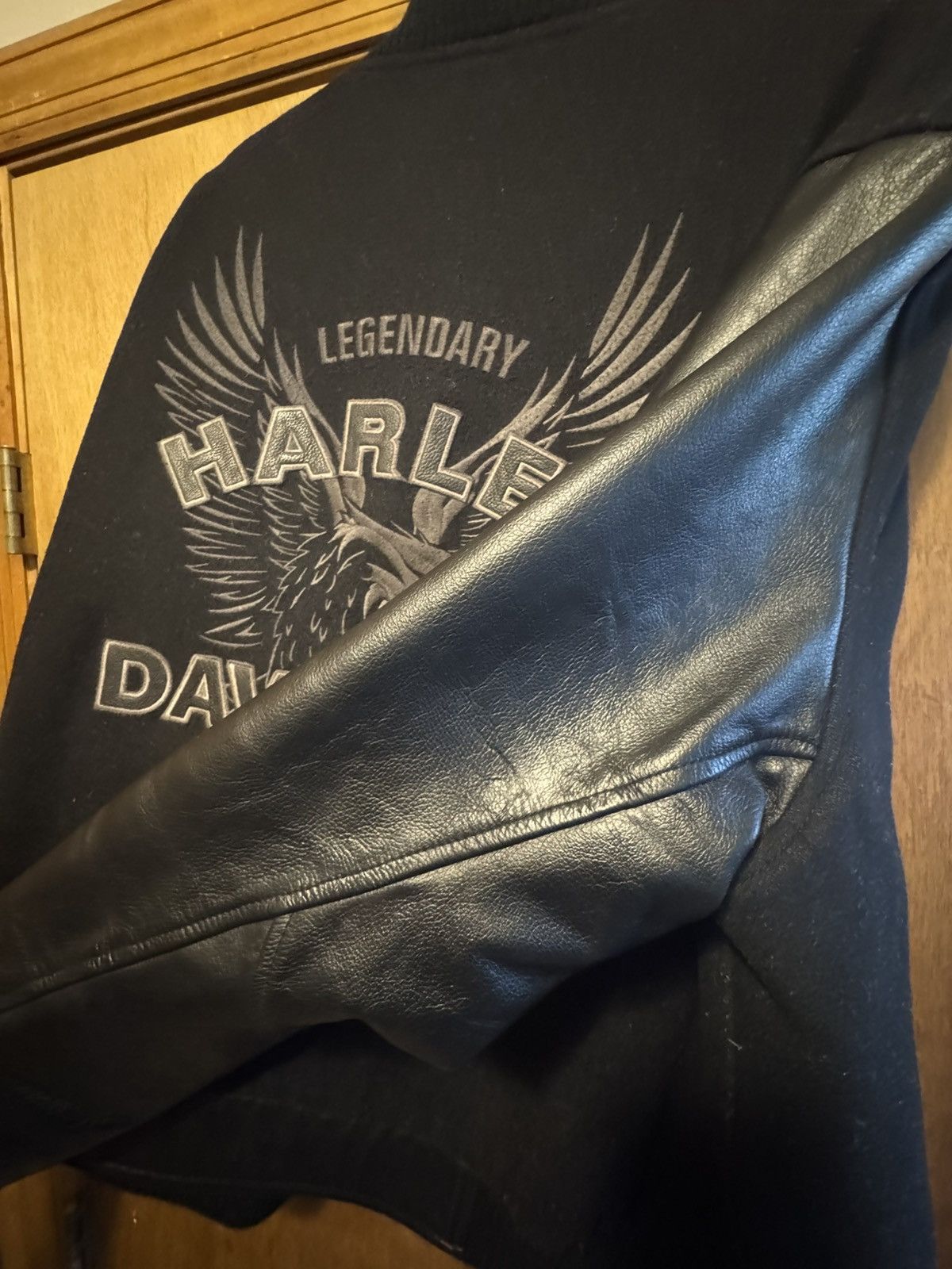 Harley Davidson × Vintage 2007 Harley Davidson Varsity Jacket XXXL Size US XXL / EU 58 / 5 - 7 Thumbnail