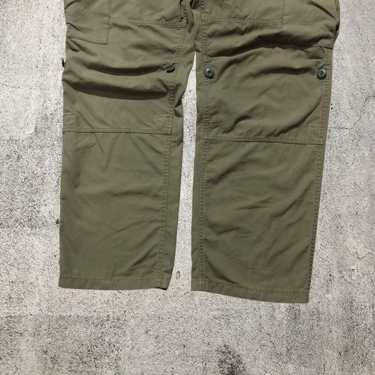 Wtaps 🇯🇵 2000s Wtaps Trousers Cotton Ripstop Cargo Pants Green Army Size US 34 / EU 50 - 5 Thumbnail