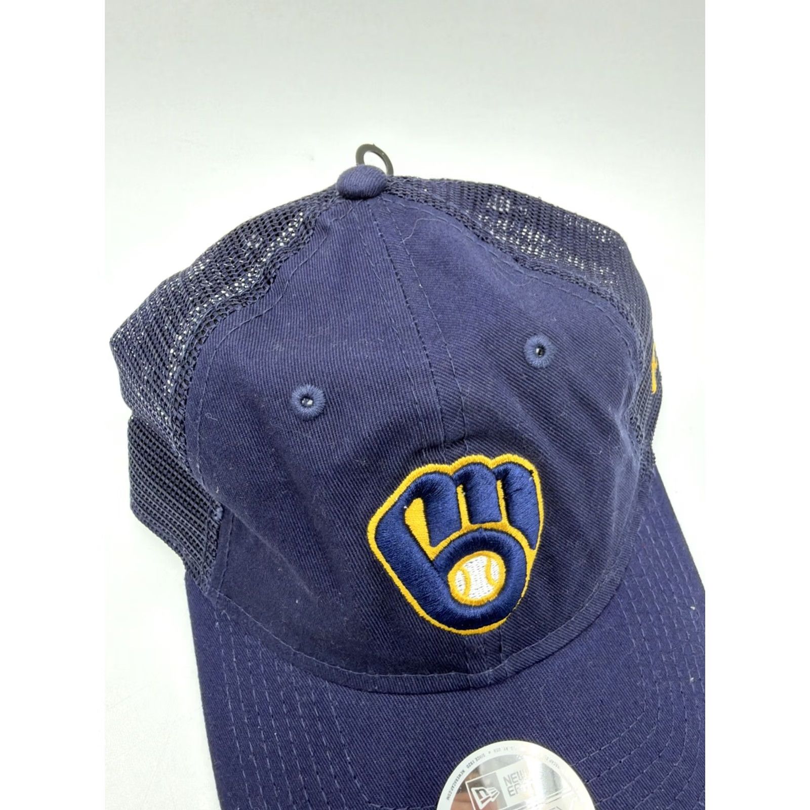New Era VINTAGE: No (omit) Milwaukee Brewers New Era 9TWENTY Women Hat Blue One Size Size ONE SIZE - 3 Thumbnail