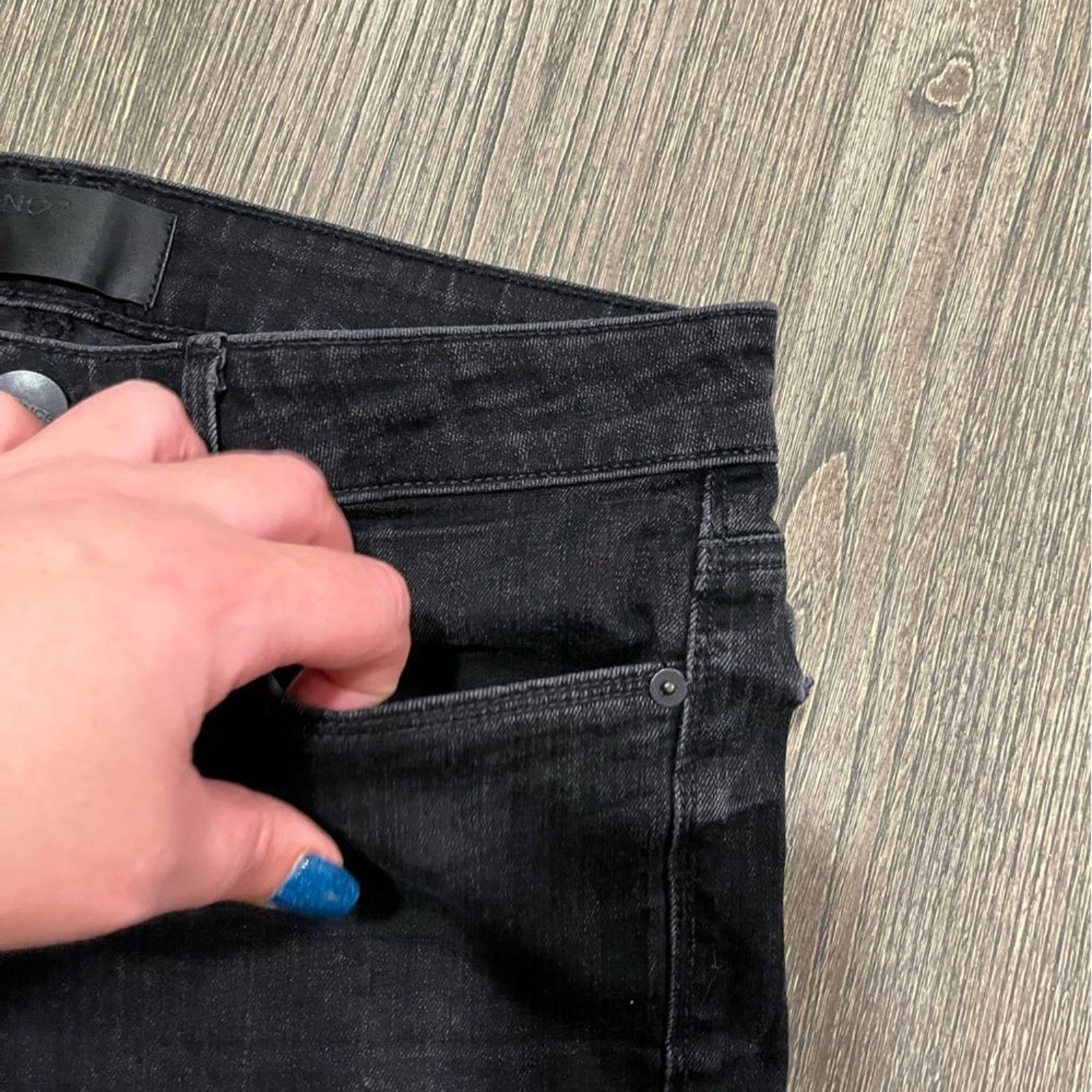 Vince Vince Skinny Jeans Mid Rise Zip Hem Denim Cotton Blend Sz 27 Size 27" / US 4 / IT 40 - 8 Thumbnail