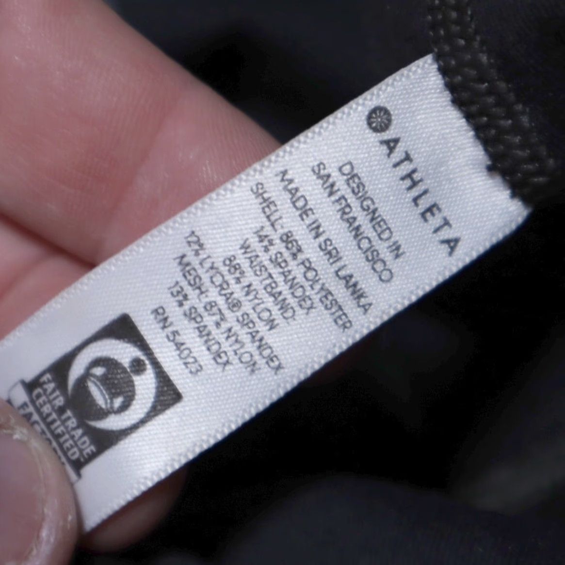 Athleta Athleta Leggings Women's M Black All Over Gleam Polyester Woven Size 32" / US 10 / IT 46 - 6 Thumbnail