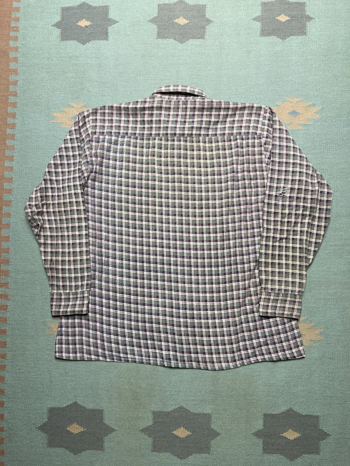 Vintage dickies flannel shirt distressed brushed cotton plaid large Size US L / EU 52-54 / 3 - 5 Thumbnail