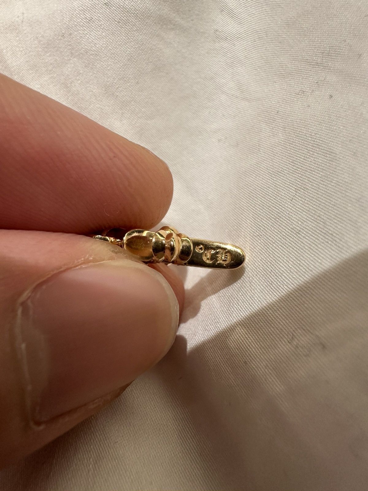 Chrome Hearts Chrome Hearts 22k Baby Fat Sapphire Size ONE SIZE - 2 Thumbnail