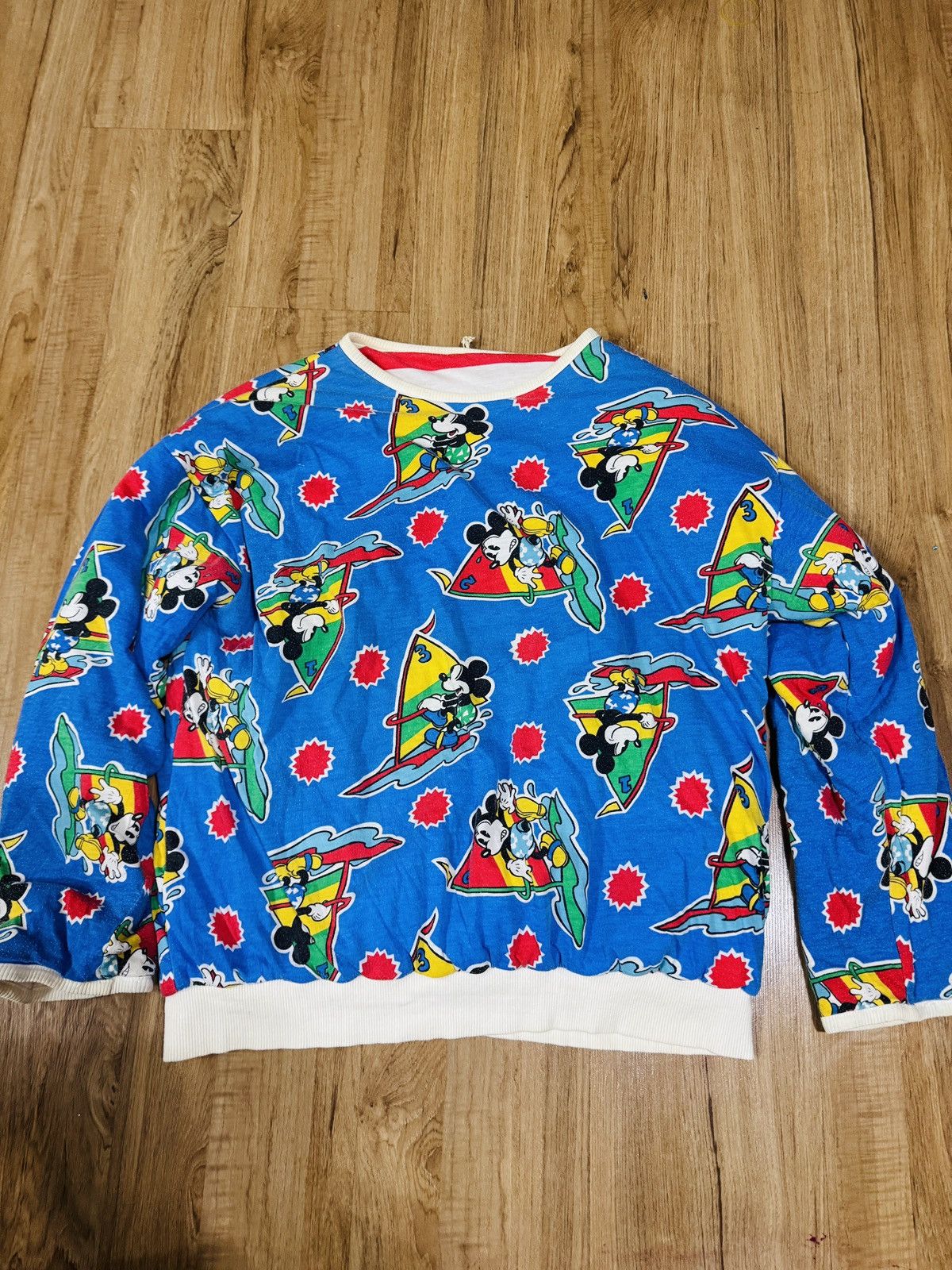 Mickey Mouse × Vintage Vintager reversible mickey sweatshirt 241 Size US L / EU 52-54 / 3 - 2 Thumbnail