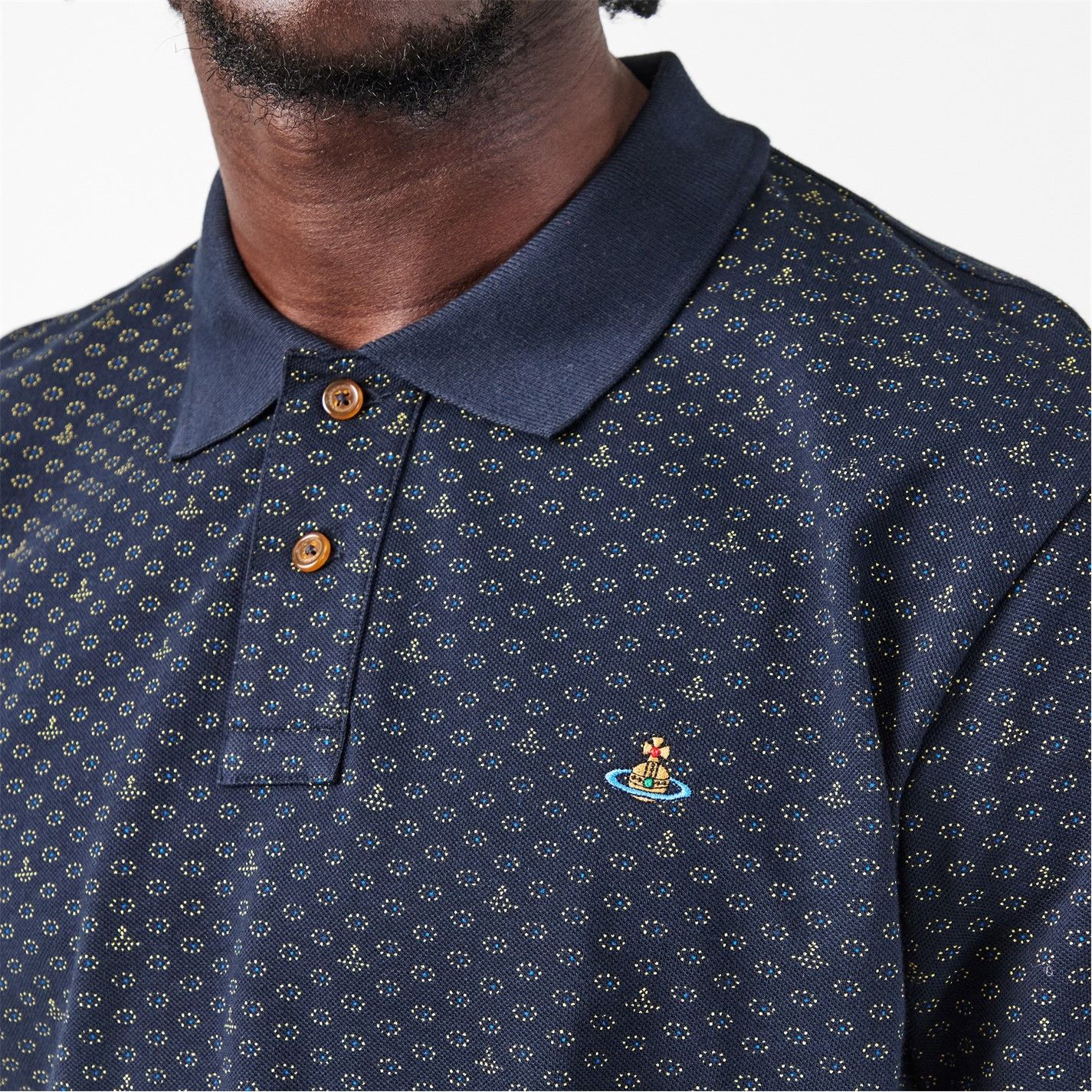 Vivienne Westwood o1g2r1mq0526 Short-Sleeve Polo Shirt in Dots & Orbs Size US S / EU 44-46 / 1 - 5 Thumbnail