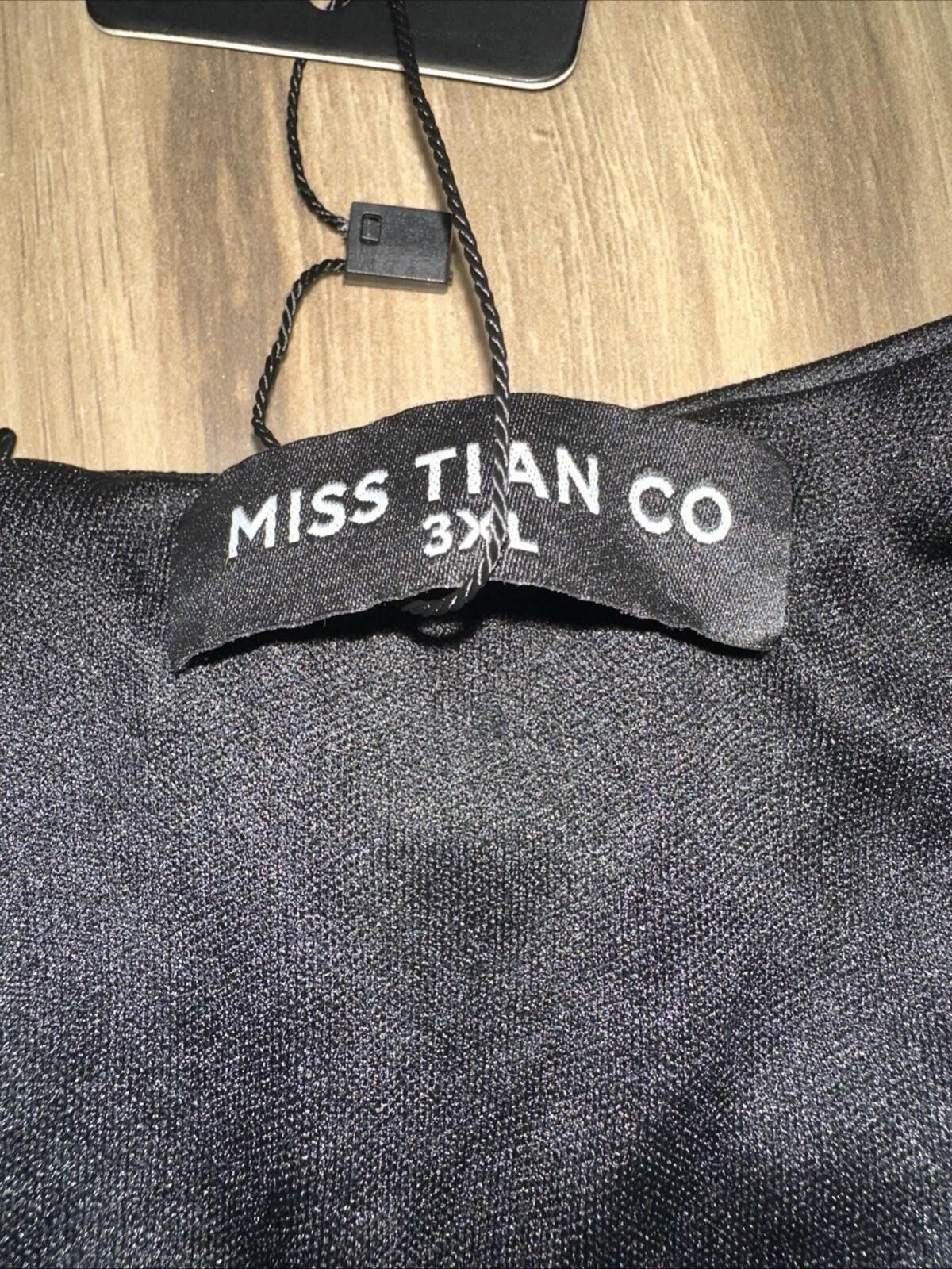 Other miss tian co black sequin v neck long sleev evening gown 3XL Size 3XL / US 20-22 - 3 Thumbnail