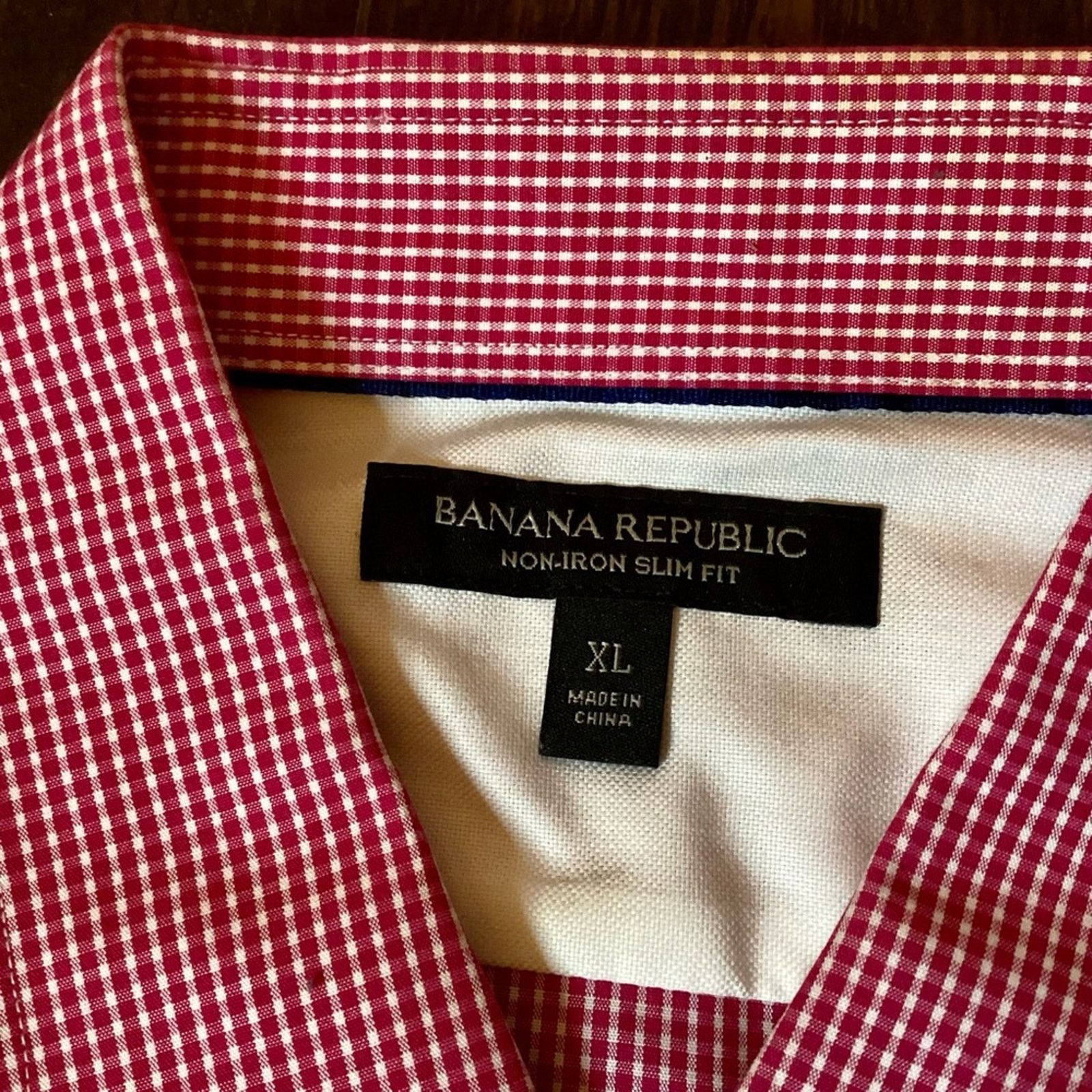Banana Republic Banana Republic Non-Iron Slim Fit Button Down Size US XL / EU 56 / 4 - 3 Thumbnail