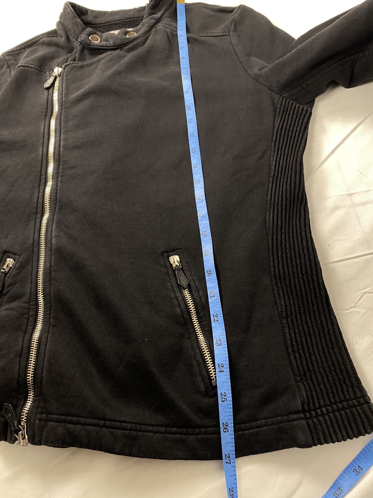 Balmain Rare 🔥 Pierre Balmain Black Biker Asymmetrical Jacket Size US M / EU 48-50 / 2 - 17 Thumbnail