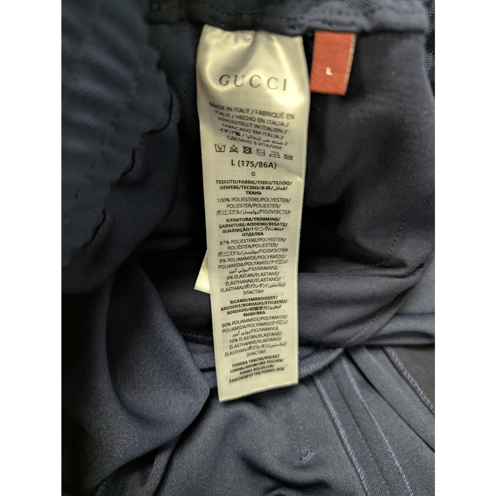 Gucci o1rshd1 Technical Jersey Shorts in Navy Blue / White Stripes Size US 34 / EU 50 - 17 Thumbnail