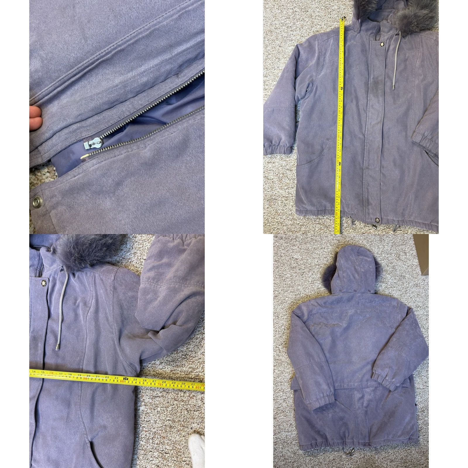 Vintage VINTAGE Bromley Sport Thermolite Women’s Coat Jacket Fox Fur Hood Parka Mid-Length Purple XXL Women 80s 90s Outdoor Sports Hooded Size XXL / US 16-18 / IT 52-54 - 8 Thumbnail