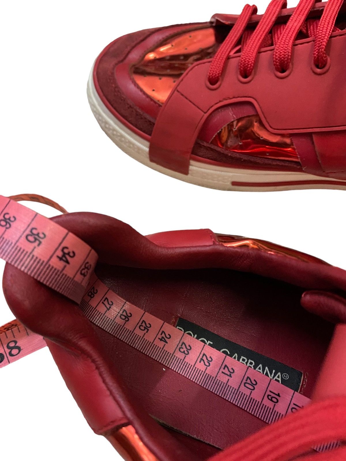 Dolce & Gabbana Dolce&Gabbana Portofino Leather Low Sneakers Size US 8.5 / EU 41-42 - 10 Thumbnail