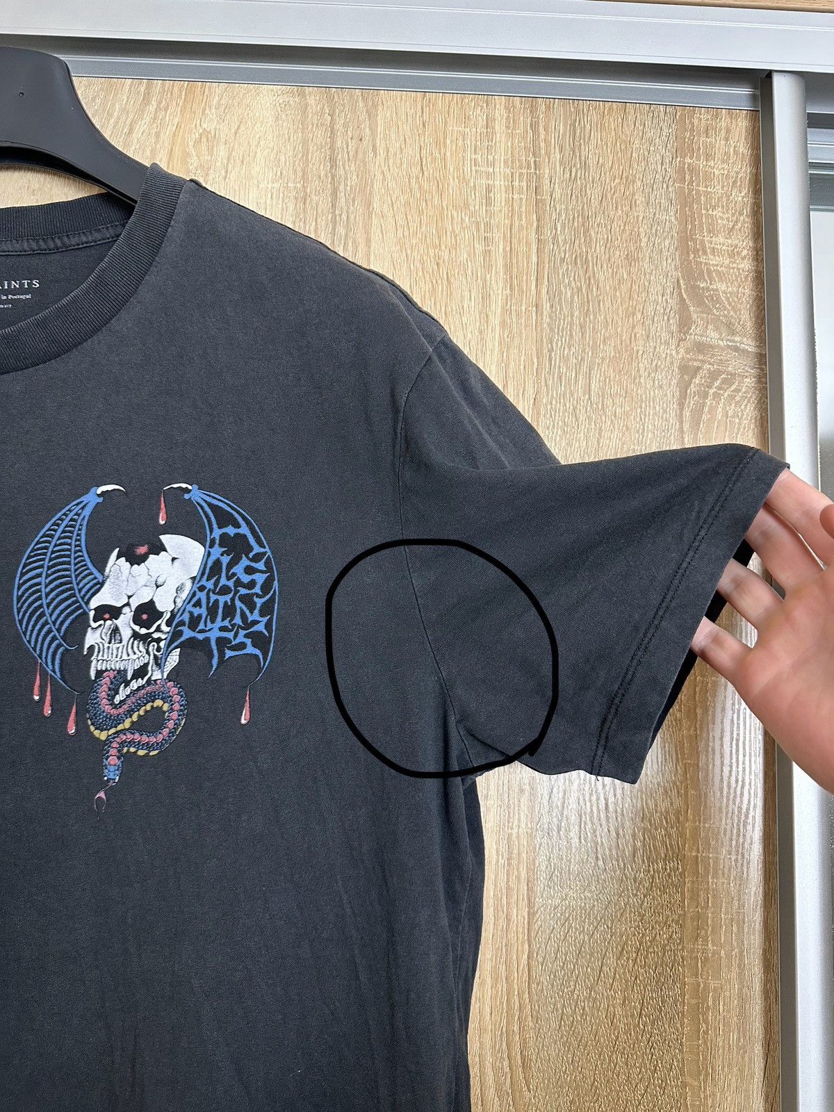 Allsaints 🔥 Allsaints Bat Skull Snake Logo Y2K Art T Shirt Affliction Size US S / EU 44-46 / 1 - 6 Thumbnail