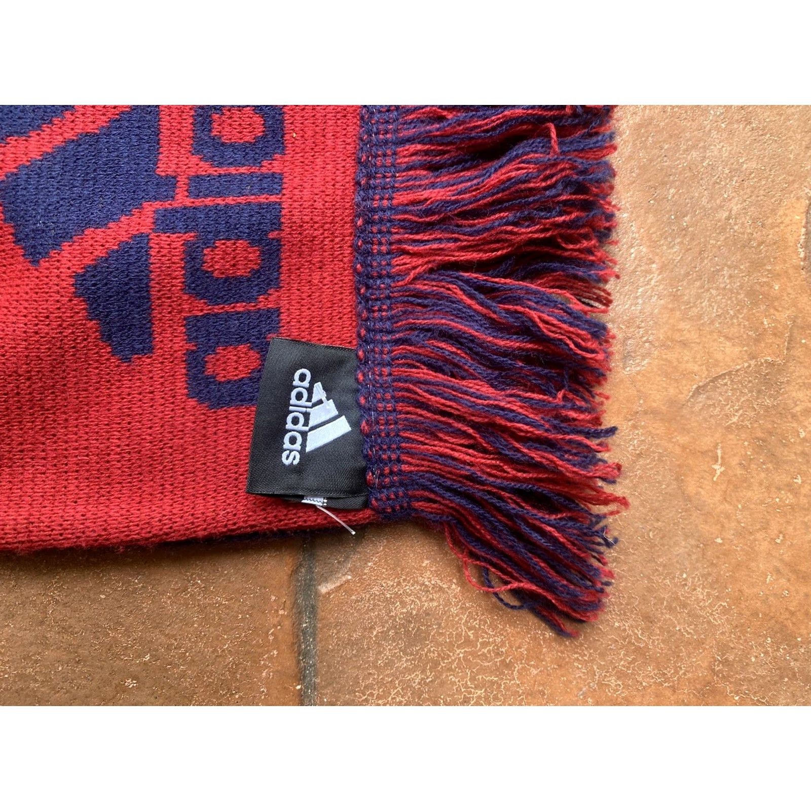 Adidas Adidas MLS Real Salt Lake Scarf Unisex Rectangle Knit Neck Warmer Double Sided Multicolor Sports Size ONE SIZE - 3 Thumbnail