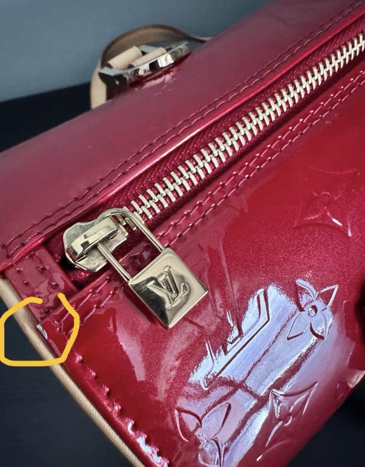 Louis Vuitton Louis Vuitton (LV) Papillon Large Vegetable Tanned Patent L Size ONE SIZE - 4 Thumbnail