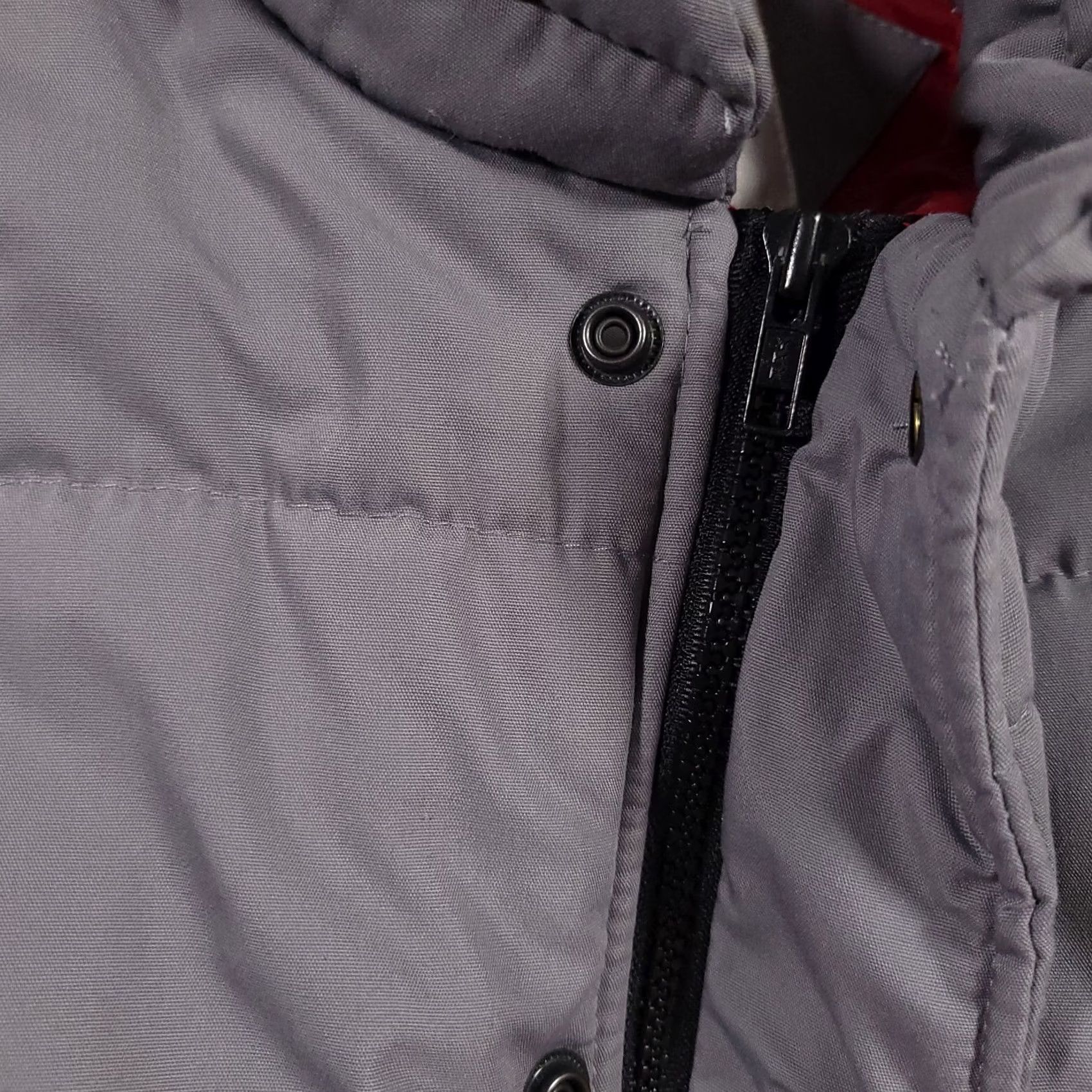 Vintage Northwest Territory Puffer Vest Mens Large Gray Red Snap Full Zip Heavy Size US L / EU 52-54 / 3 - 4 Thumbnail