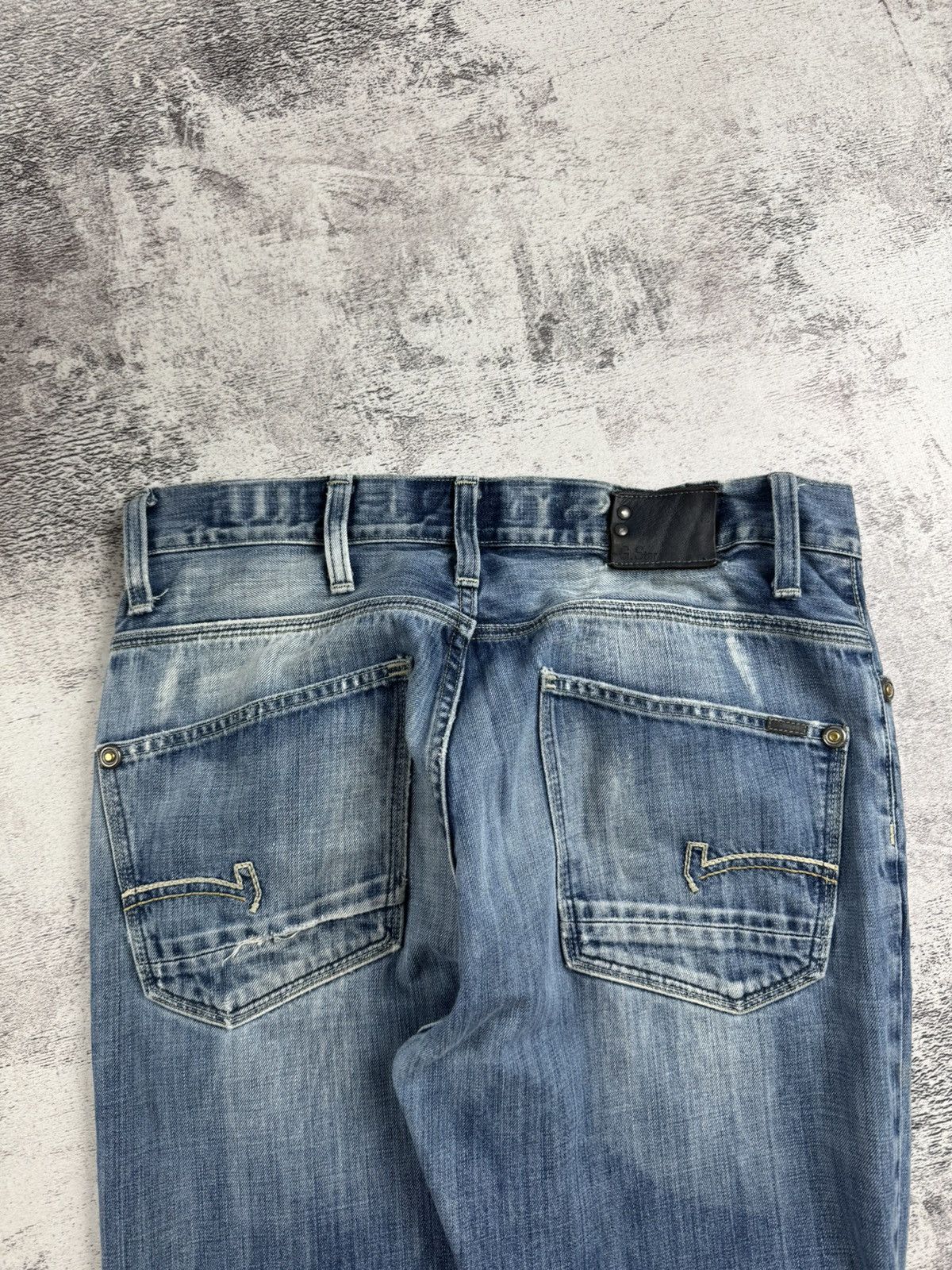 G-Star G-Star Denim Distressed W34/L34 Vintage Pants Trousers Jeans Size US 34 / EU 50 - 18 Thumbnail