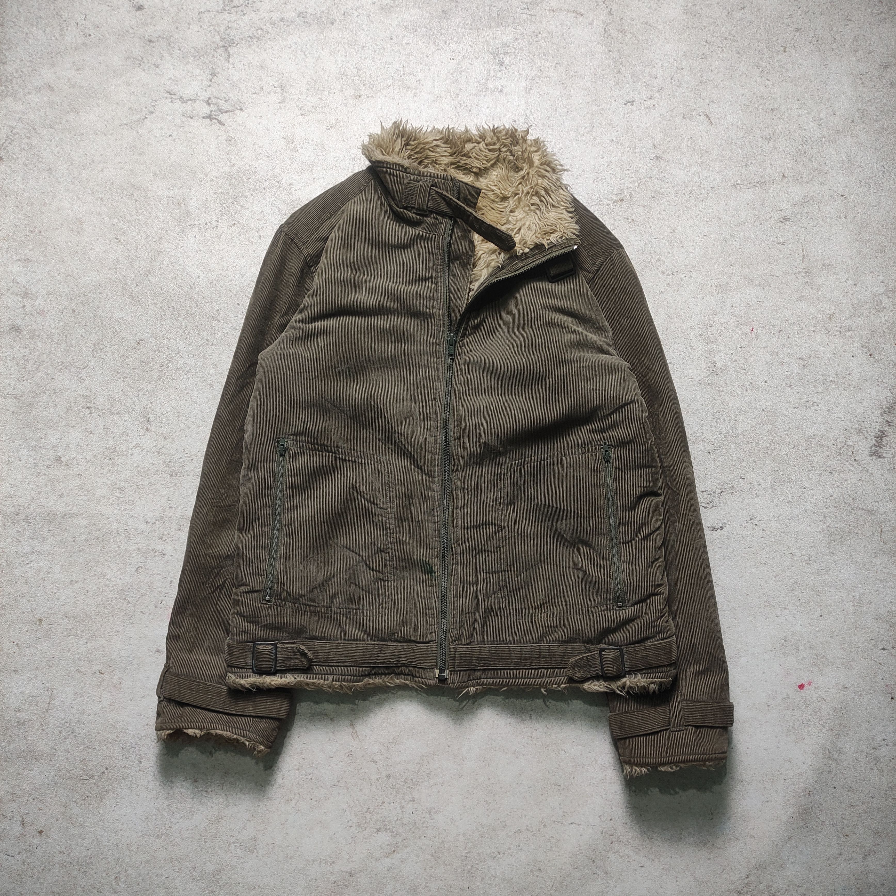 Japanese Brand Vkei Corduroy Fur Jacket Style Tornado Mart Size US S / EU 44-46 / 1 - 3 Thumbnail