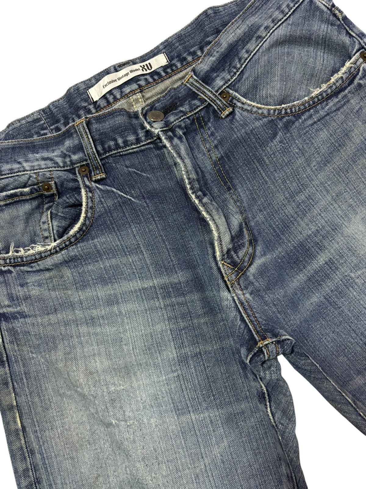 Edwin Vtg Edwin XV Faded Distressed Jeans Size US 32 / EU 48 - 4 Thumbnail