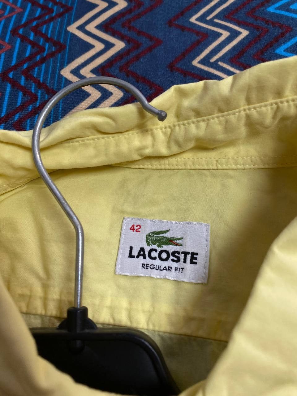 Lacoste Vintage Y2K shirt yellow Lacoste logo streetwear Size US L / EU 52-54 / 3 - 2 Thumbnail