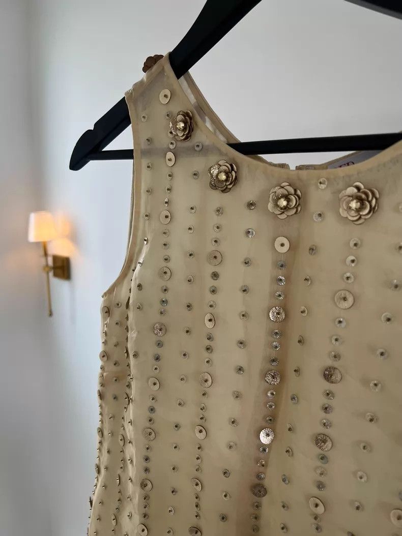 Valentino Valentino Heavy industry gold beaded vest dress Size M / US 6-8 / IT 42-44 - 3 Thumbnail