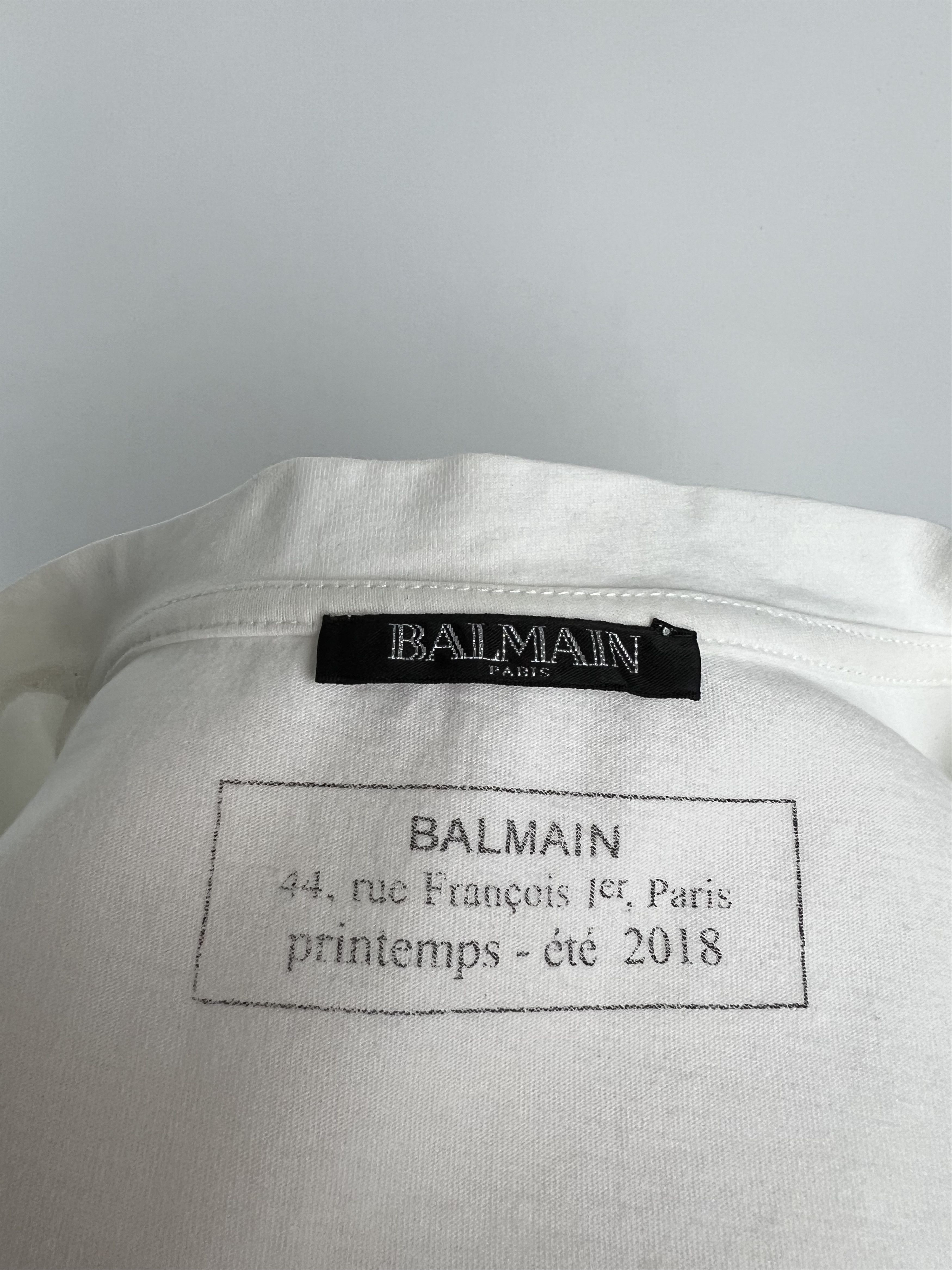 Balmain Balmain Women's Short Sleeve T-Shirt Size S Size S / US 4 / IT 40 - 6 Thumbnail