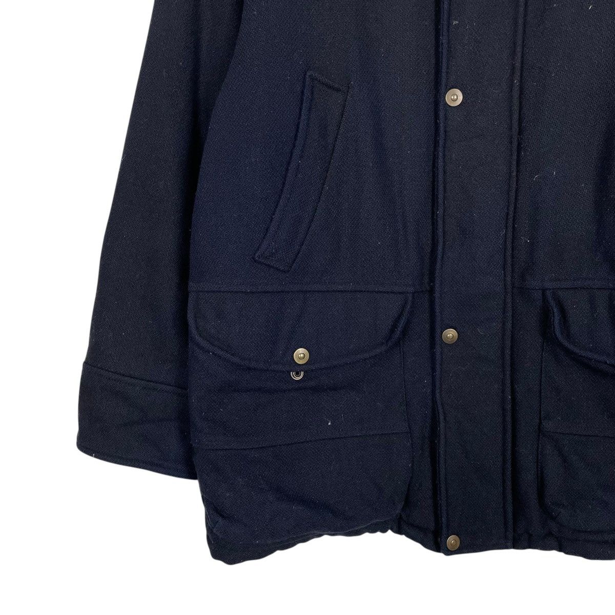 Marlboro Vintage Marlboro Wool Jacket With Leather Collar Size US L / EU 52-54 / 3 - 3 Thumbnail