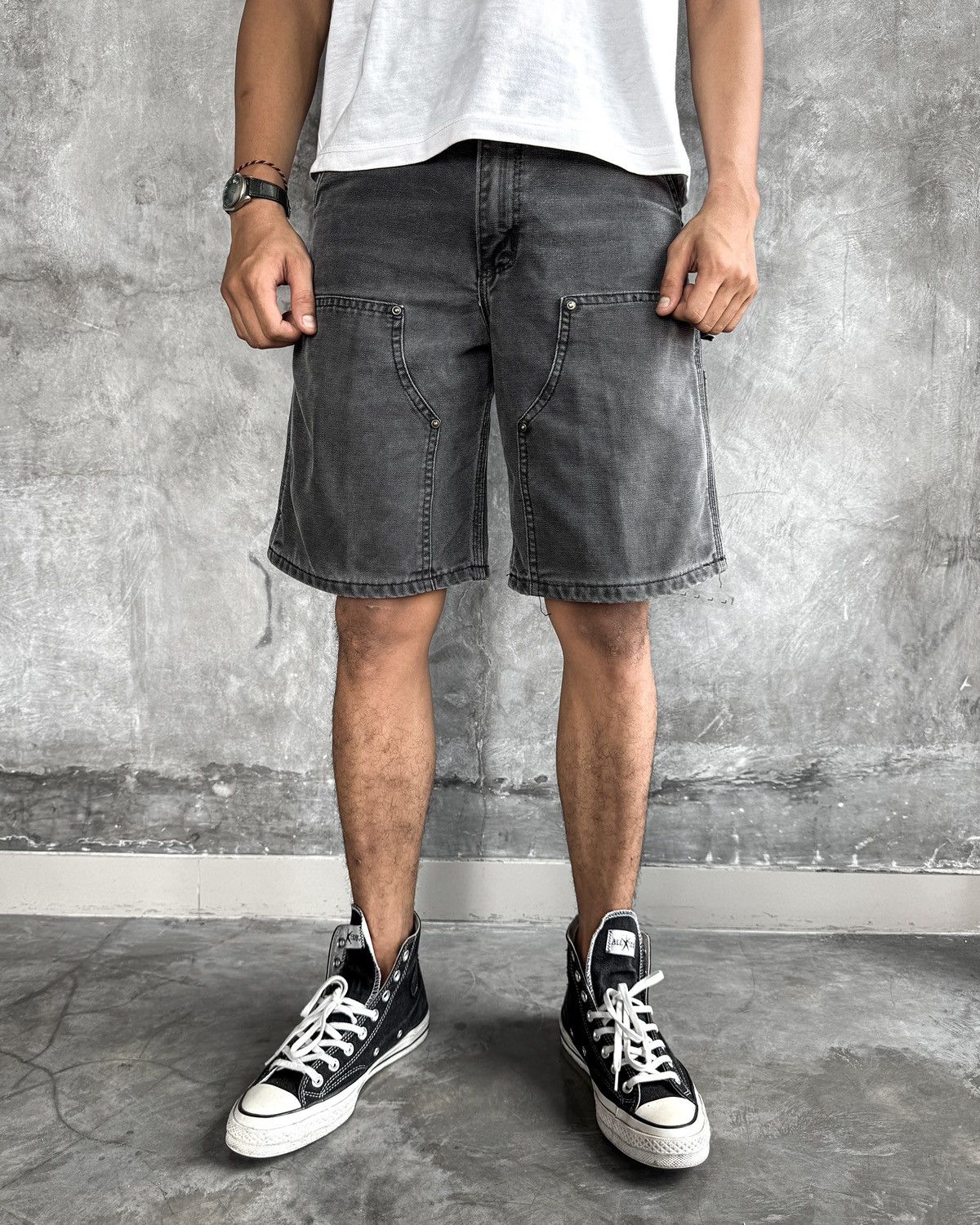 Carhartt Vintage Carhartt Double Knee Shorts B80 BLK Size US 30 / EU 46 - 2 Thumbnail