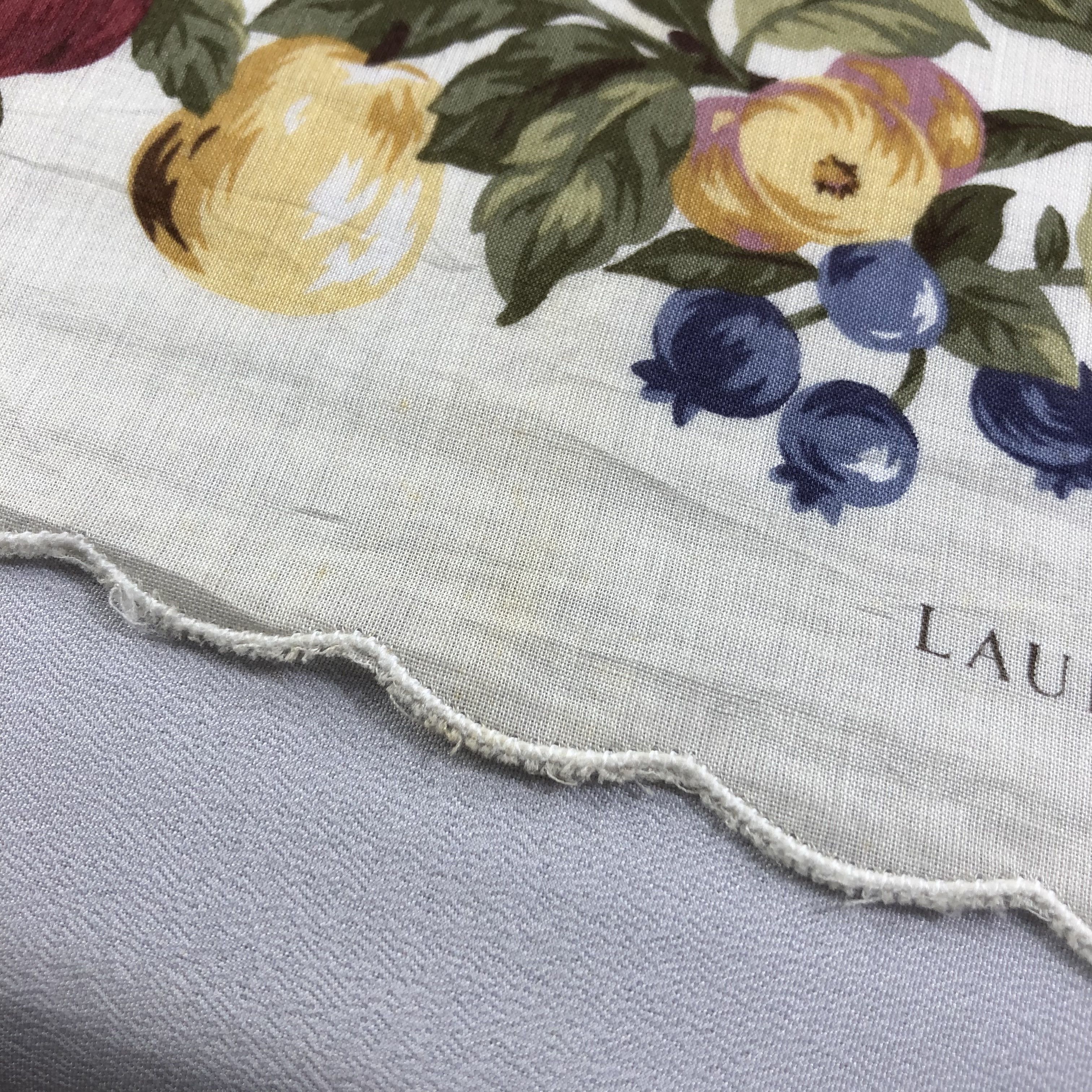 Vintage Laura Ashley Fruits Handkerchief Neckerchief Bandana H2090 Size ONE SIZE - 7 Thumbnail