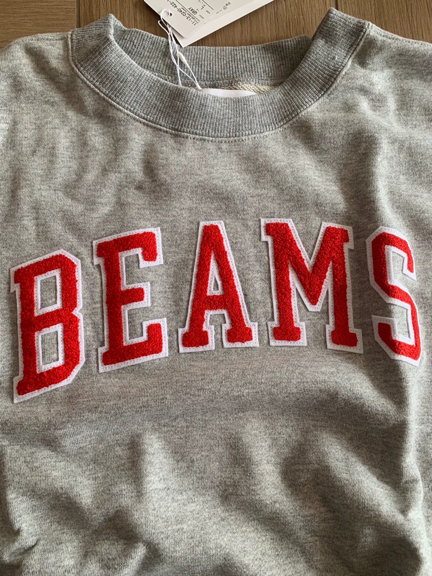 Beams Japan BEAMS 22SS Cotton Plush Logo Crewneck Sweatshirt L New Size US L / EU 52-54 / 3 - 3 Thumbnail