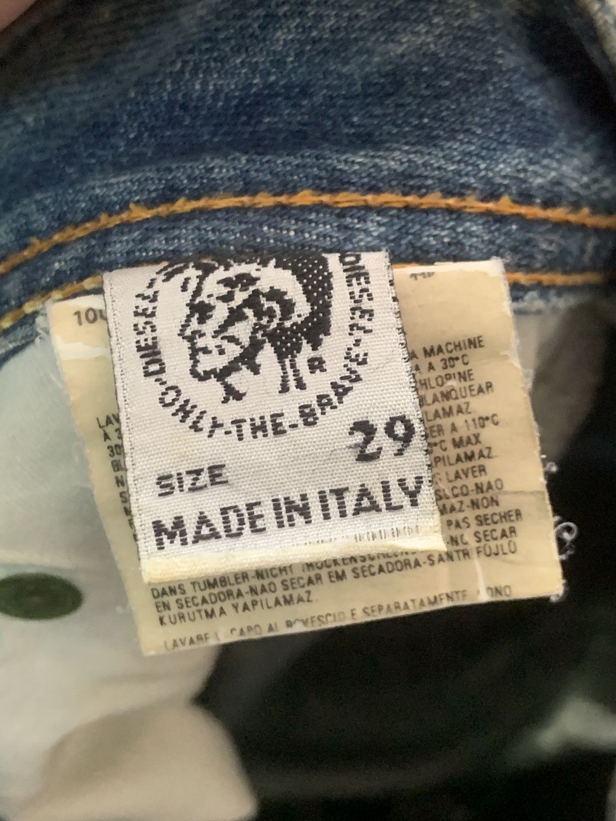 Diesel × Vintage Vintage Diesel Industry denim Size US 29 - 15 Thumbnail