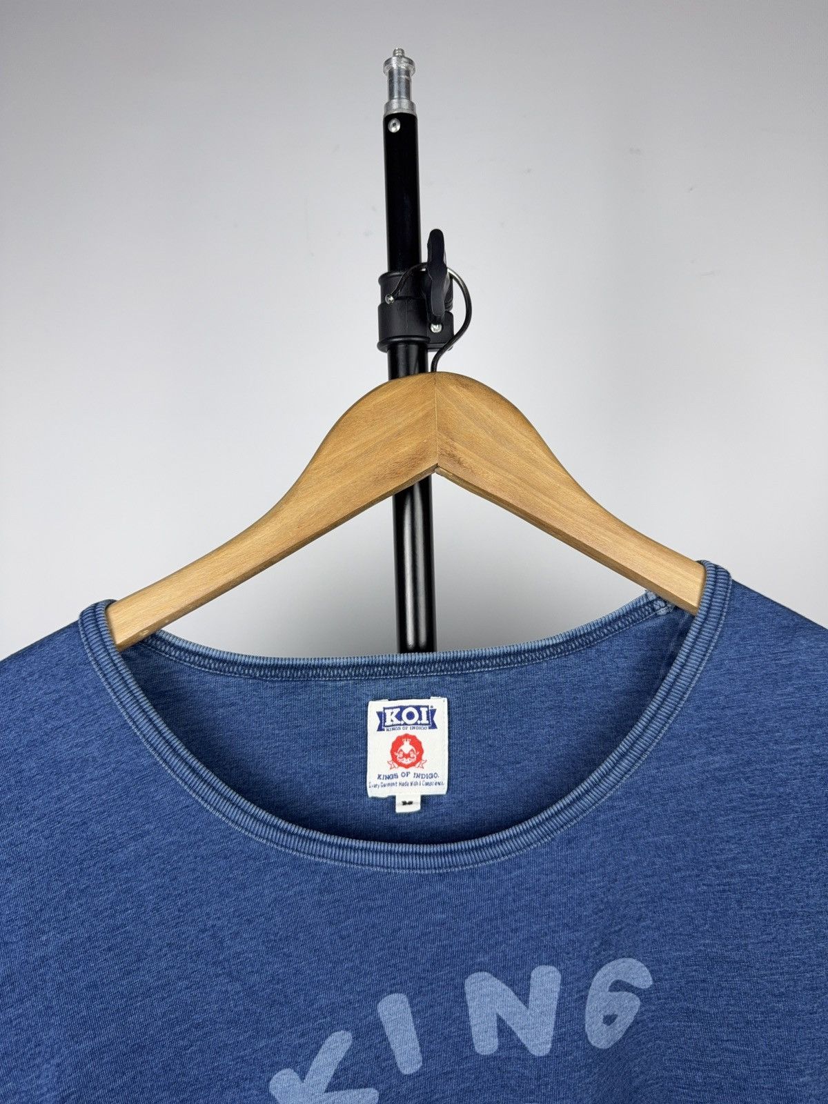 Kings Of Indigo 00s Japanese KOI Kings of Indigo Graphic Indigo Dyed T-Shirt Size US M / EU 48-50 / 2 - 4 Thumbnail