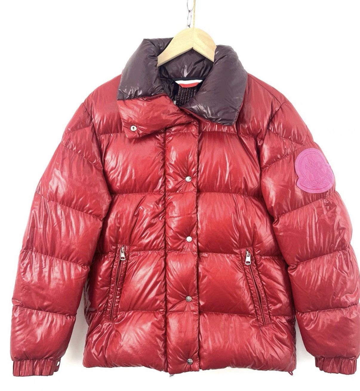 Moncler Moncler Red Thick Pocket Down Jacket K12 Size XS / US 0-2 / IT 36-38 - 1 Thumbnail
