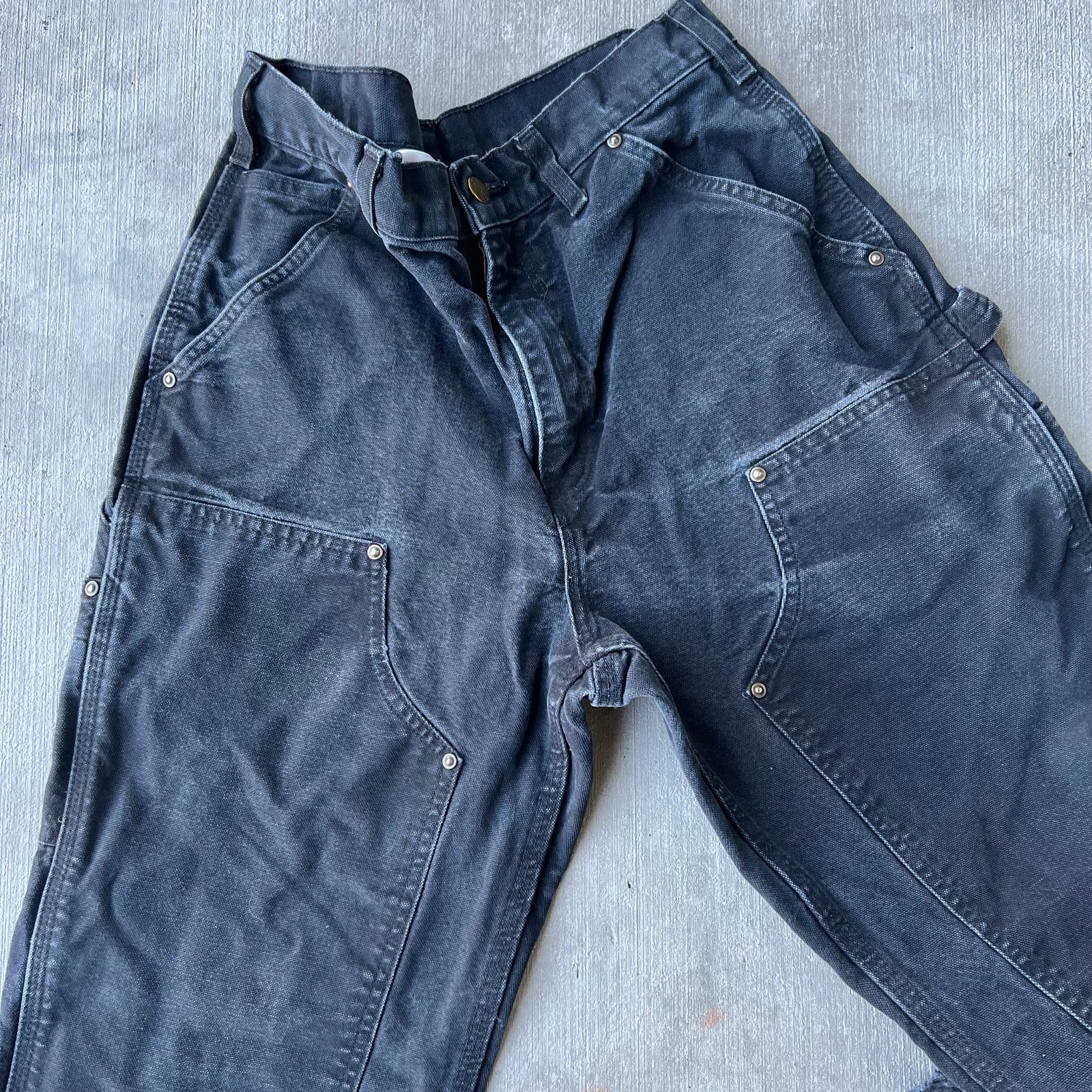 Carhartt × Vintage Carhartt black double knee work wear carpenter pants Size US 29 - 4 Thumbnail