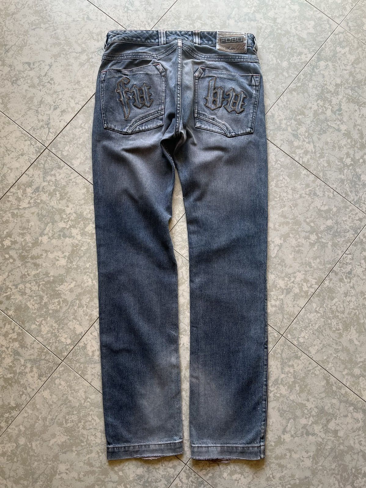 Fubu FUBU Vintage Y2K Jeans Embroidered Streetwear Hip Hop 90s Size US 30 / EU 46 - 4 Thumbnail