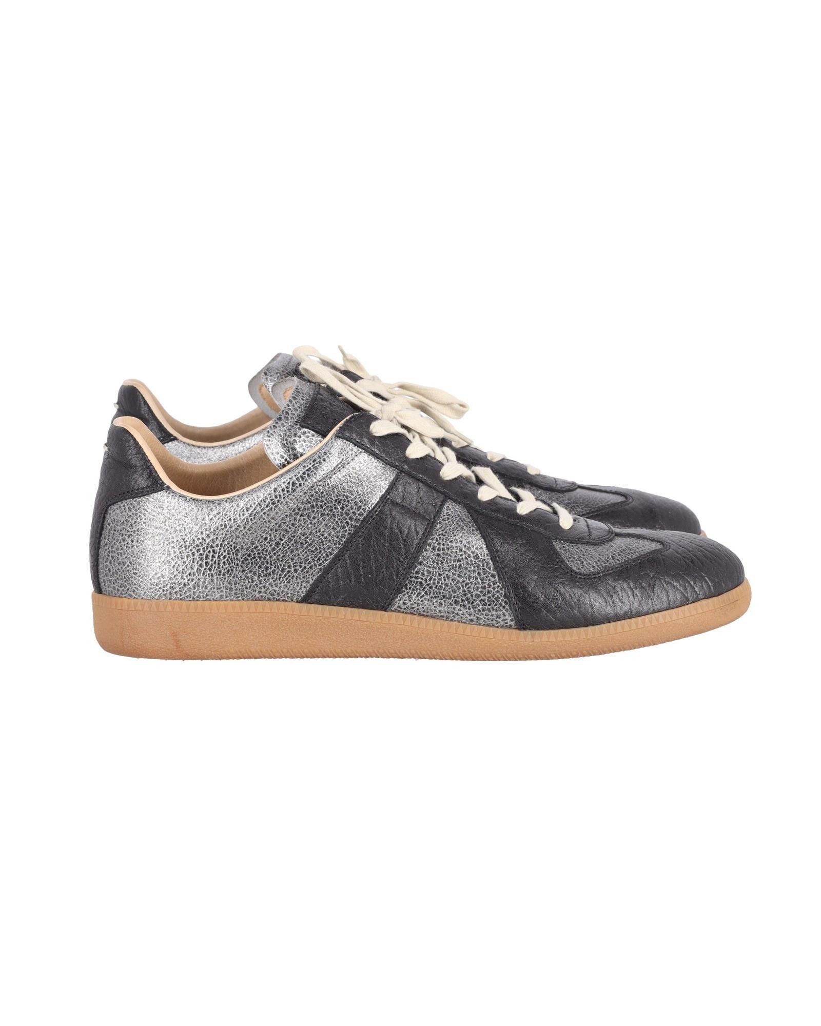 maison margiela metallic sneakers
