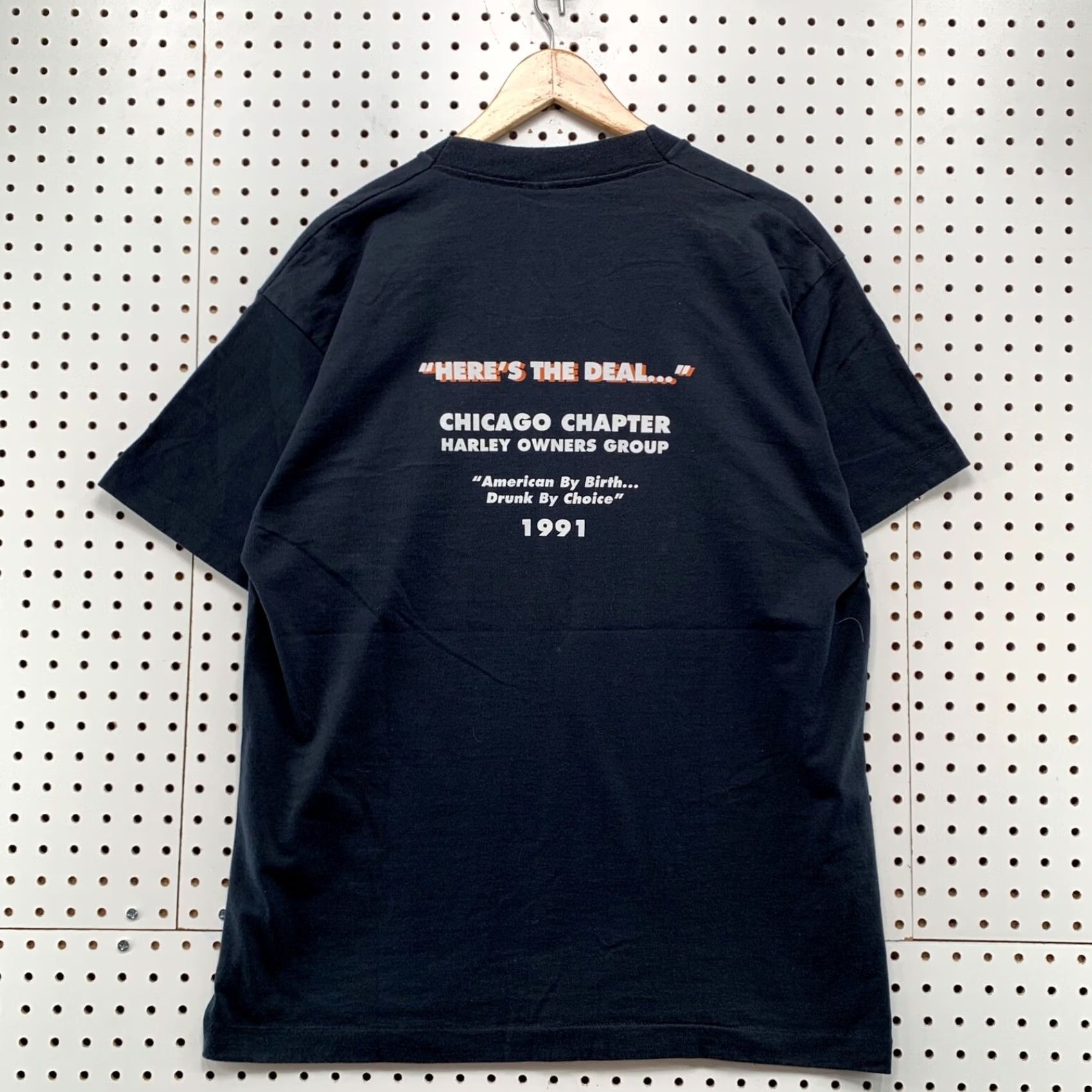 Vintage VINTAGE Harley Owner Group 1991 Ultimate Tour Shirt Mens XL Black USA Size US XL / EU 56 / 4 - 2 Thumbnail