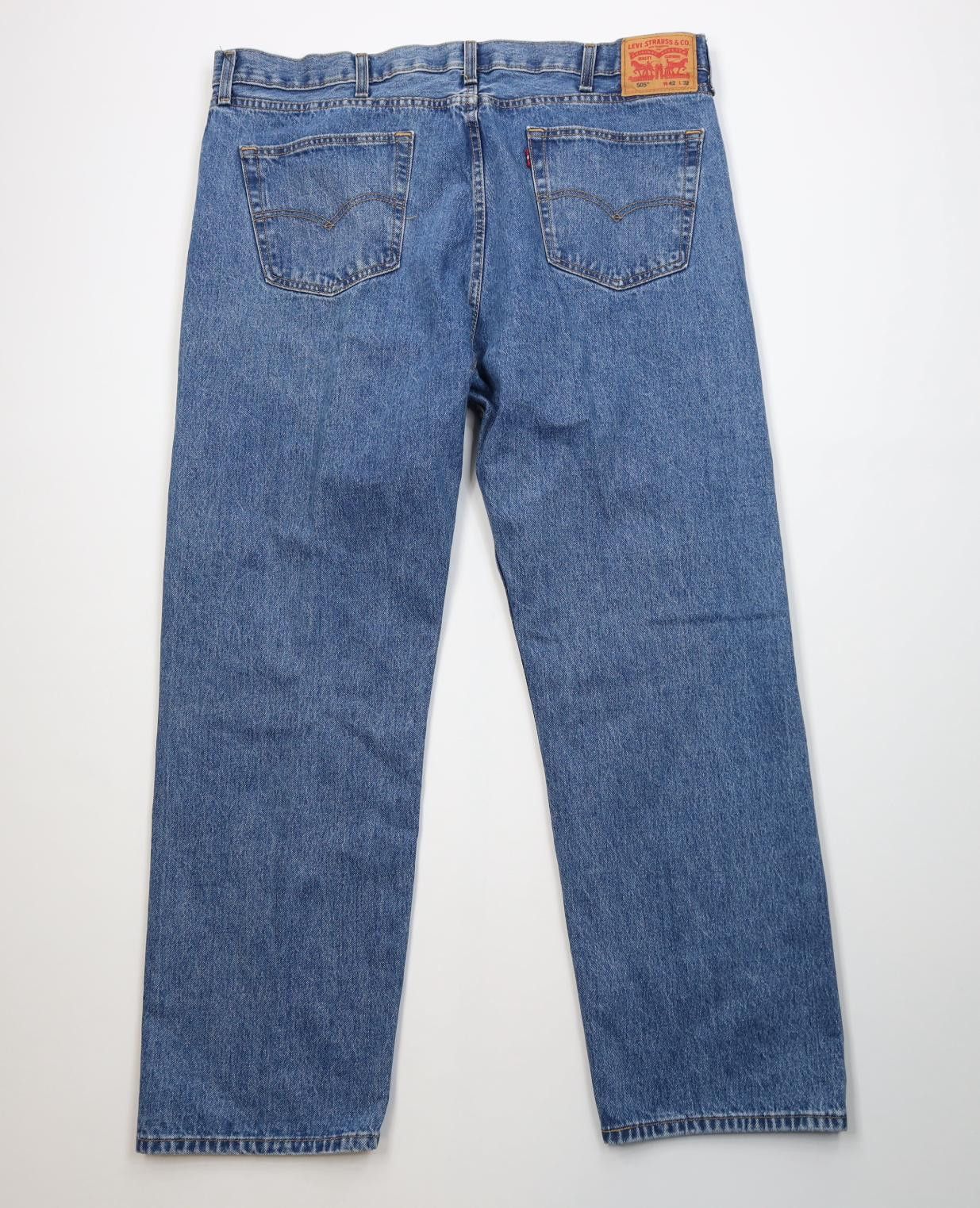Levi's Vintage Y2K Levis 505 Fit Straight Leg Denim Jeans Blue Size US 42 / EU 58 - 9 Thumbnail