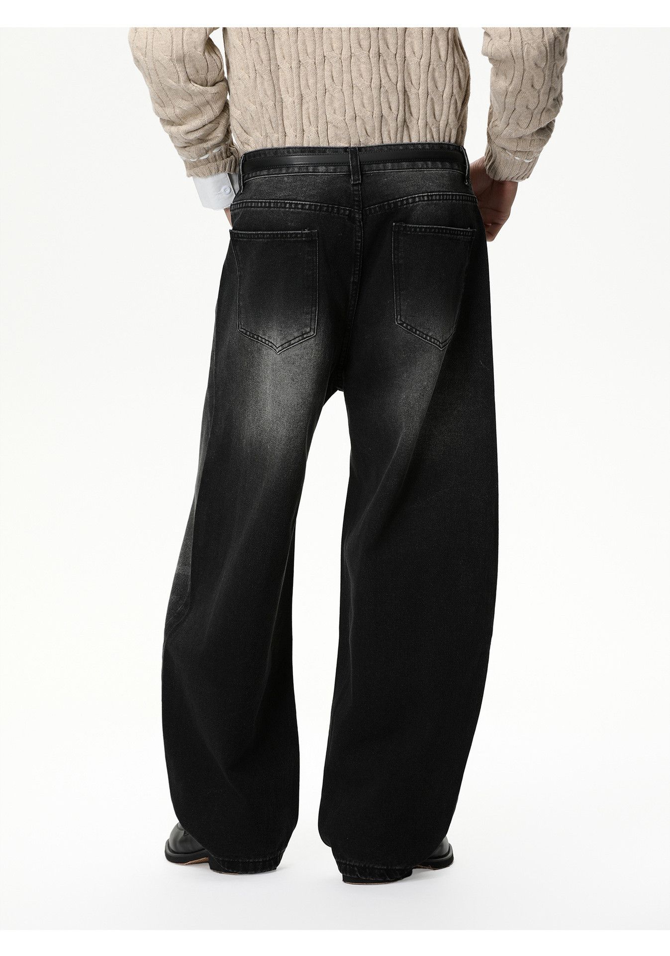 Japanese Brand Japanese retro style Vibe washed wide-leg curved jeans Size US 32 / EU 48 - 5 Thumbnail